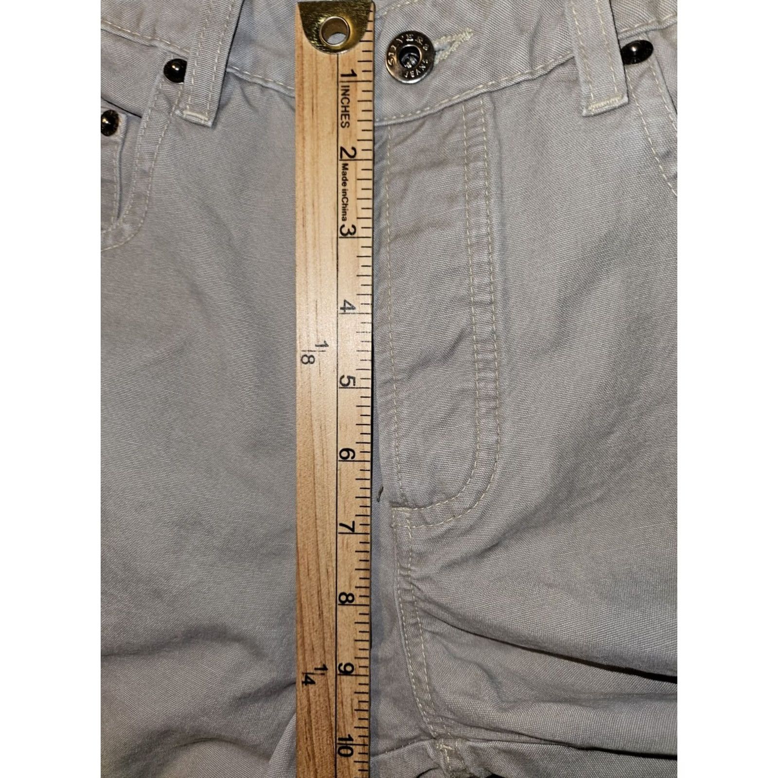 Silver Jeans Co. VINTAGE Silver Jeans Bootcut Jeans Women 29 Regular Gray 90s Y2K Mid Rise Button Fly Denim City Embroidered Logo Boots Size 29" - 5 Thumbnail