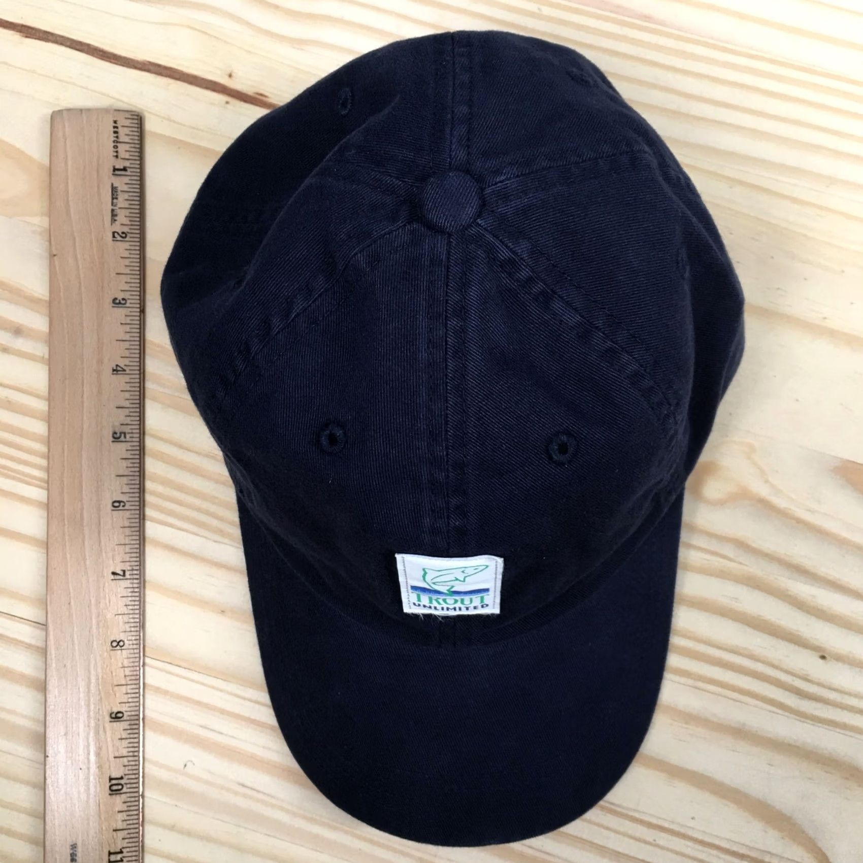 Vintage Trout Unlimited Baseball Cap Blue One Size Adjustable Cotton Mens Size ONE SIZE - 4 Thumbnail