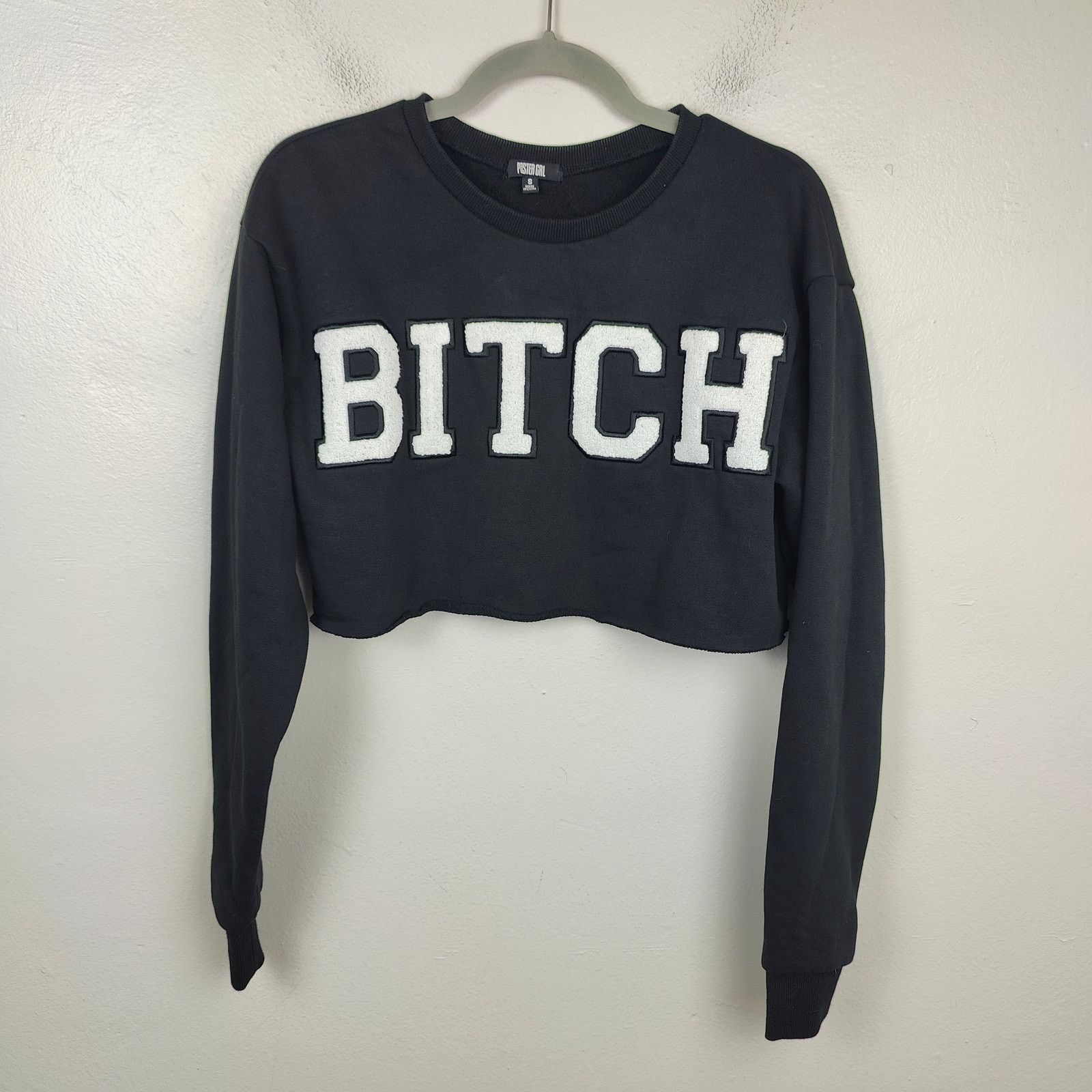 Dolls Kill Dolls Kill Poster Grl Bish Squad Cropped Sweatshirt Small Size S / US 4 / IT 40 - 6 Thumbnail