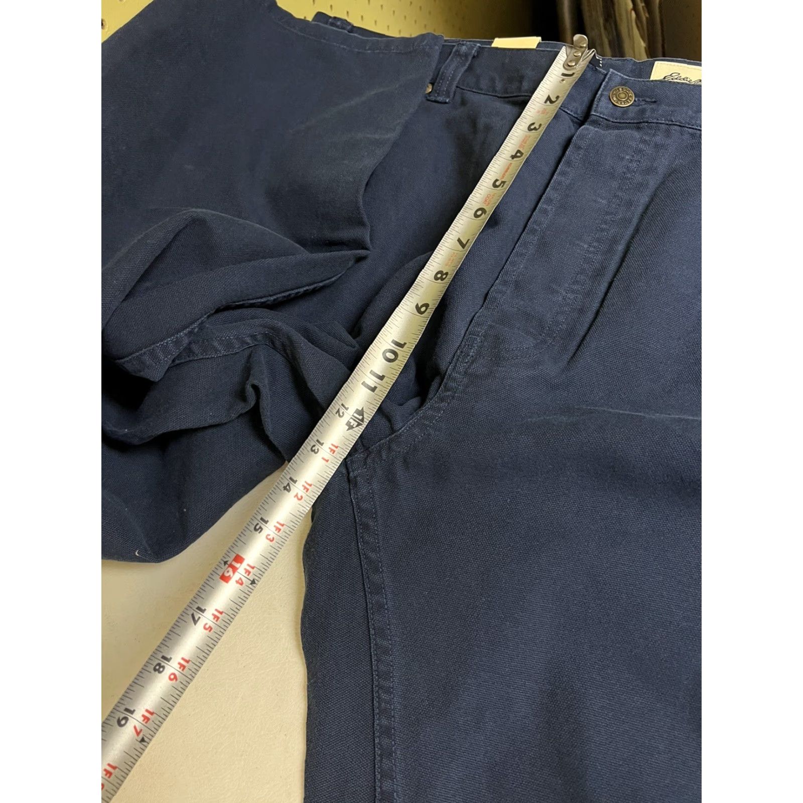 Eddie Bauer Eddie Bauer Pants Men Flat Front Tapered Leg Chino 44x30 Blue Knit Cotton Blend Regular Slim Relaxed Inseam 30 Mens Size 44x30 Size US 44 / EU 60 - 7 Thumbnail