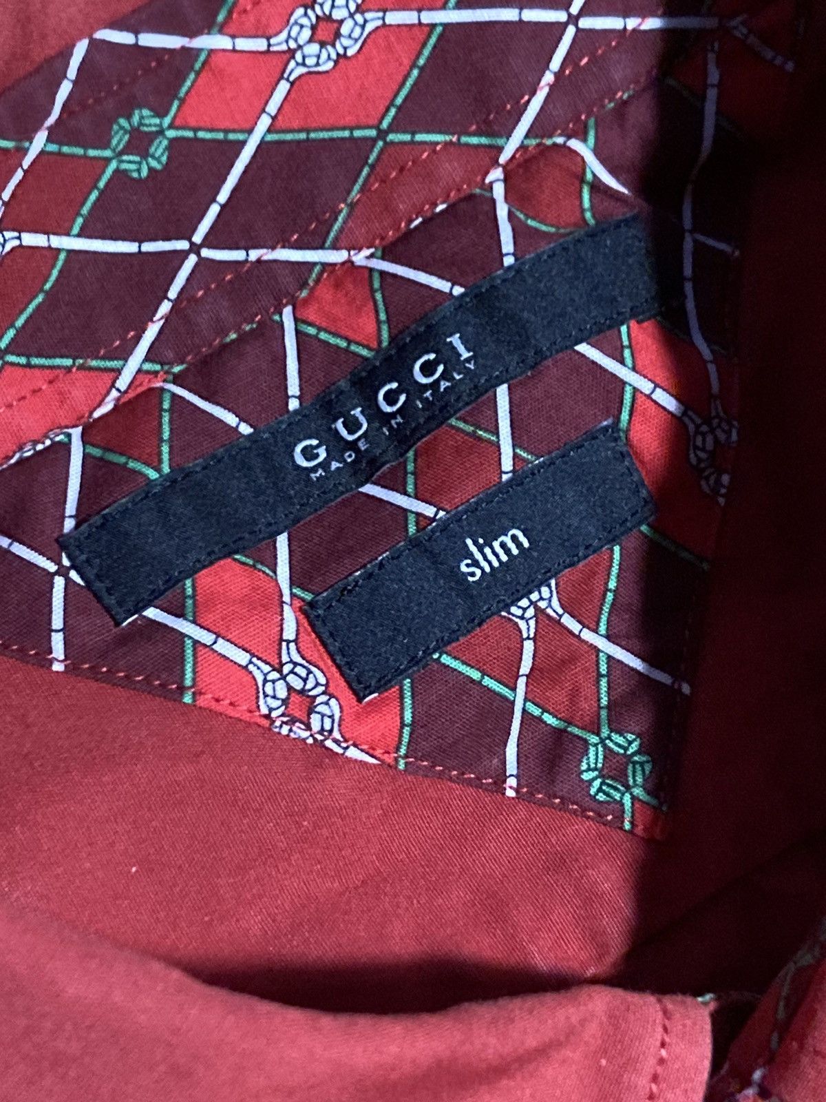 Gucci × Vintage Vintage Gucci Shirt S-M size Size US S / EU 44-46 / 1 - 5 Thumbnail