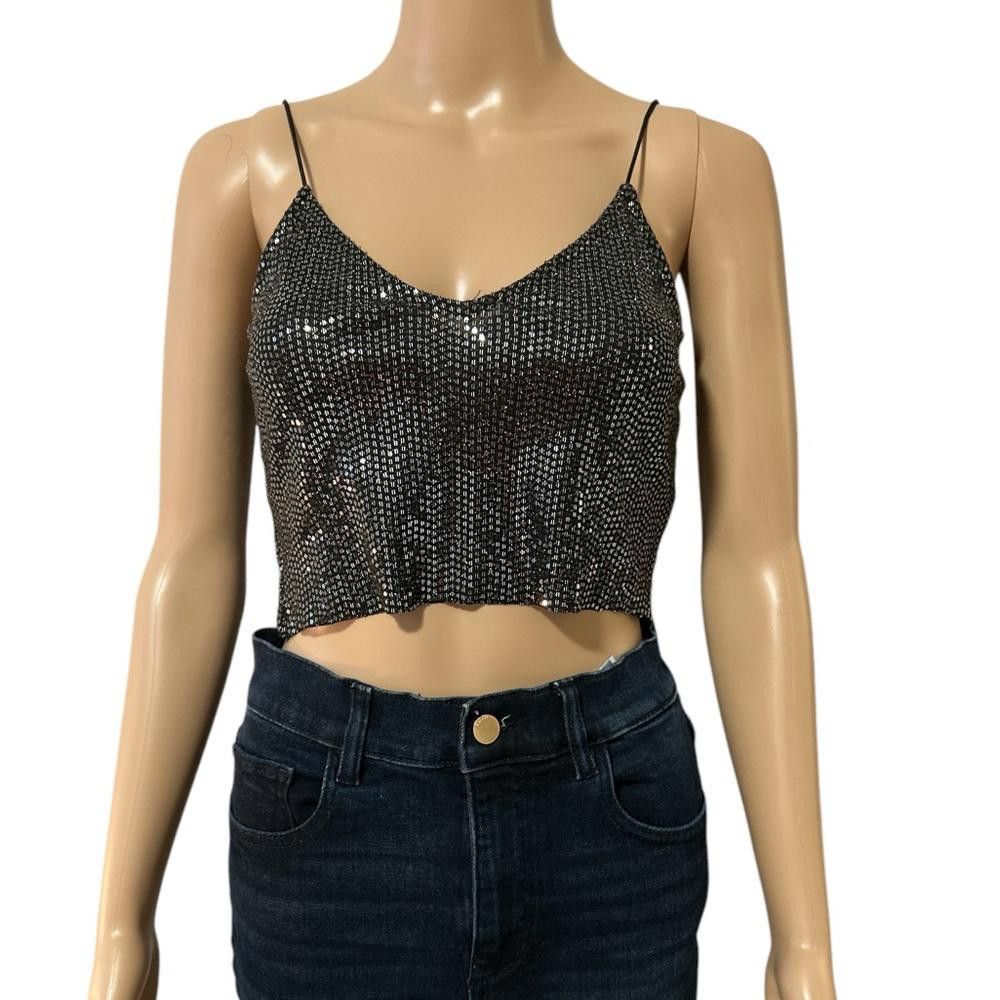 Divided Divided Sequin Crop Top Size XS / US 0-2 / IT 36-38 - 1 Thumbnail