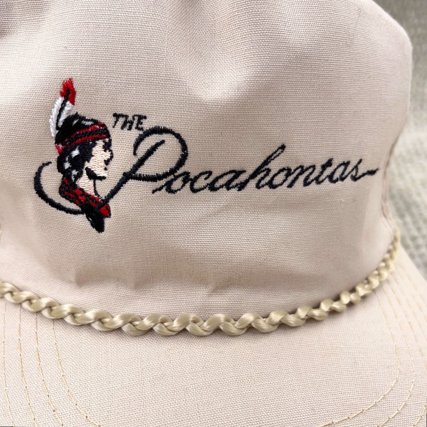 Vintage VINTAGE YoungAn Trucker Hat Beisge Beige 90s Advertising USA 80s 90s Railroad Logo Mens Hat Cap Cap/Trucker Hat Size ONE SIZE - 3 Thumbnail