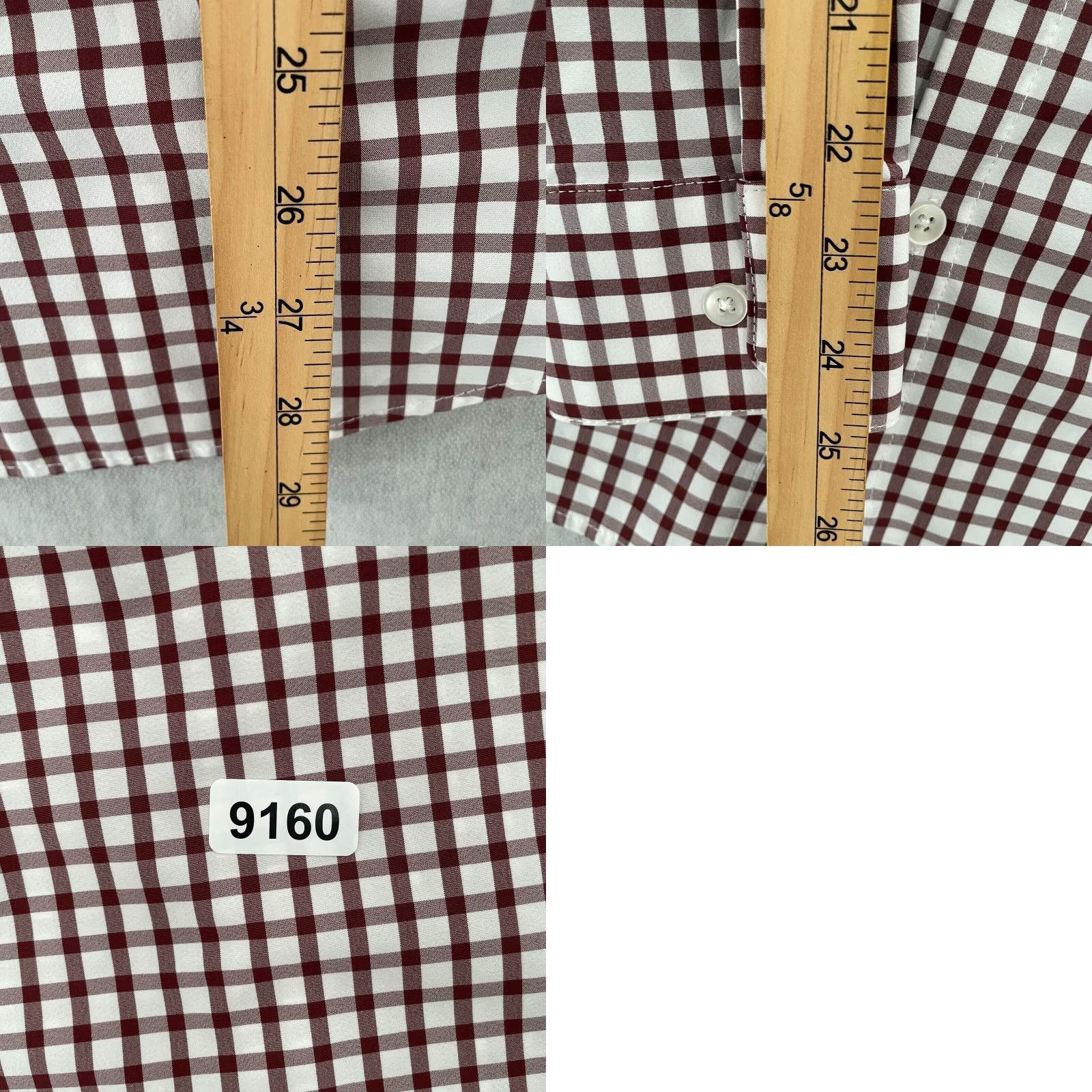 Mizzen+Main Mizzen+Main Shirt Adult Button Up Performance Mens Red Check Up Medium M Sleeve Long Sleeve Pattern Check Color Red Brand Mizzen+Main Size US M / EU 48-50 / 2 - 8 Thumbnail