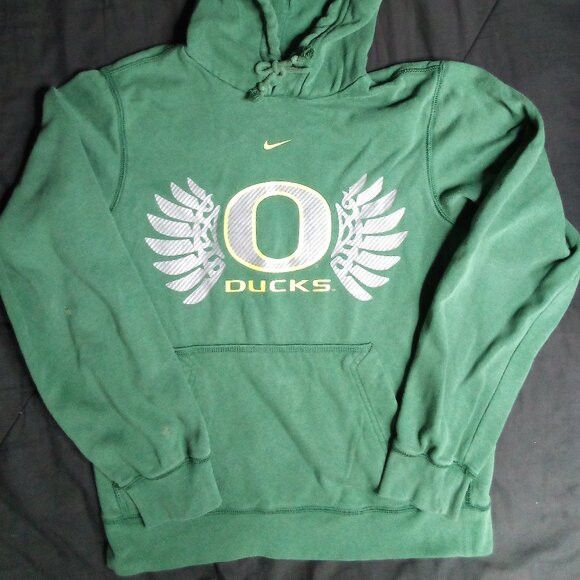 Nike Vintage Nike Oregon Ducks Hoodie Sweatshirt Mid Swoosh Size US S / EU 44-46 / 1 - 3 Thumbnail