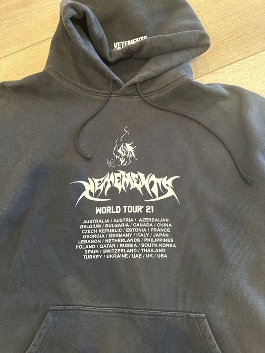 Vetements Vetements World Tour ‘21 Hoodie | Grailed