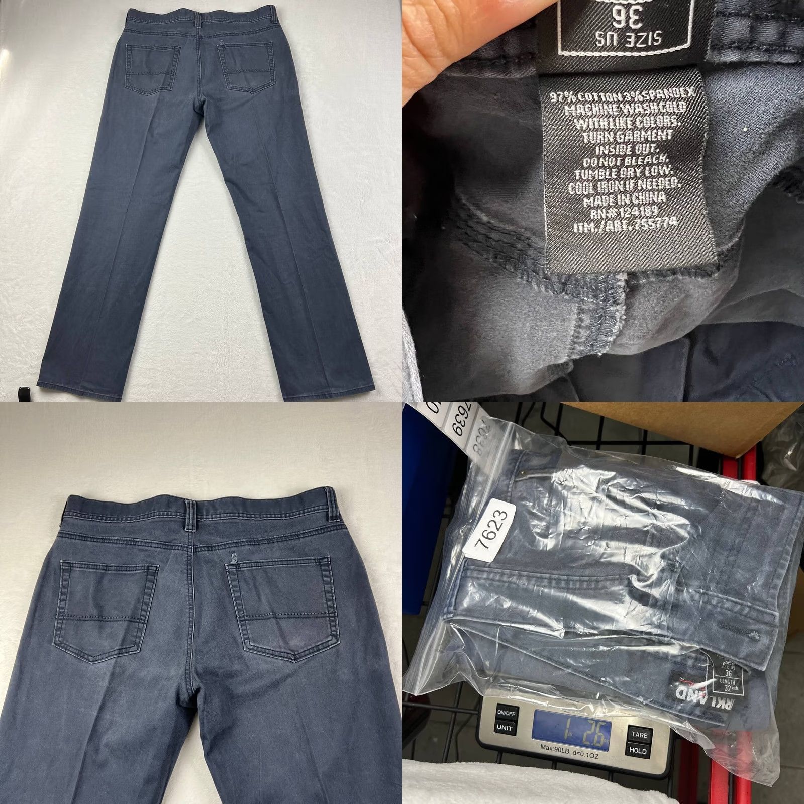 Vintage Kirkland Signature Jeans Pants 36x32 Regular Fit Mid Rise Denim Blue Men Size US 36 / EU 52 - 9 Thumbnail