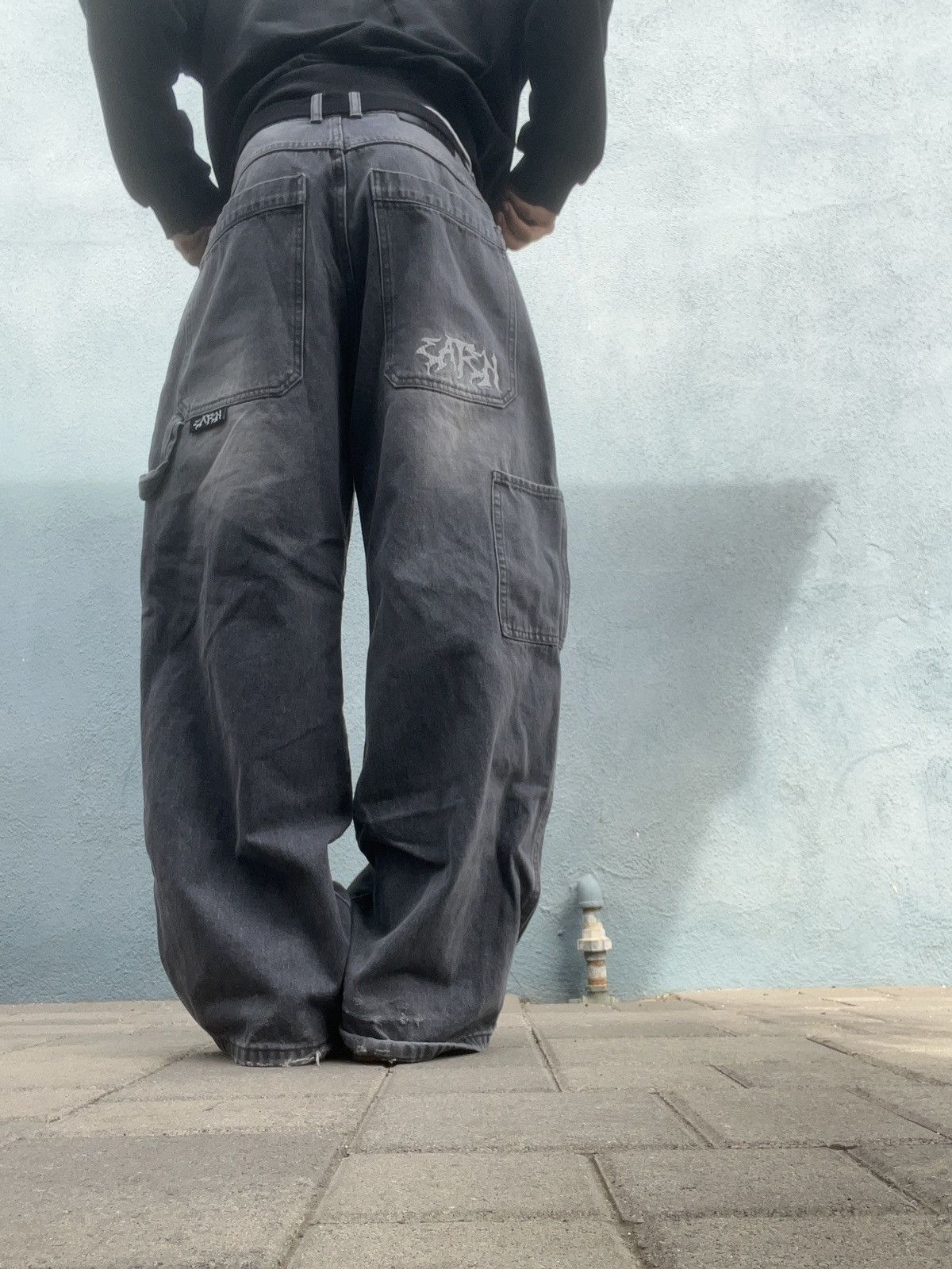Vintage EATEN CO JEANS Size US 34 / EU 50 - 7 Thumbnail