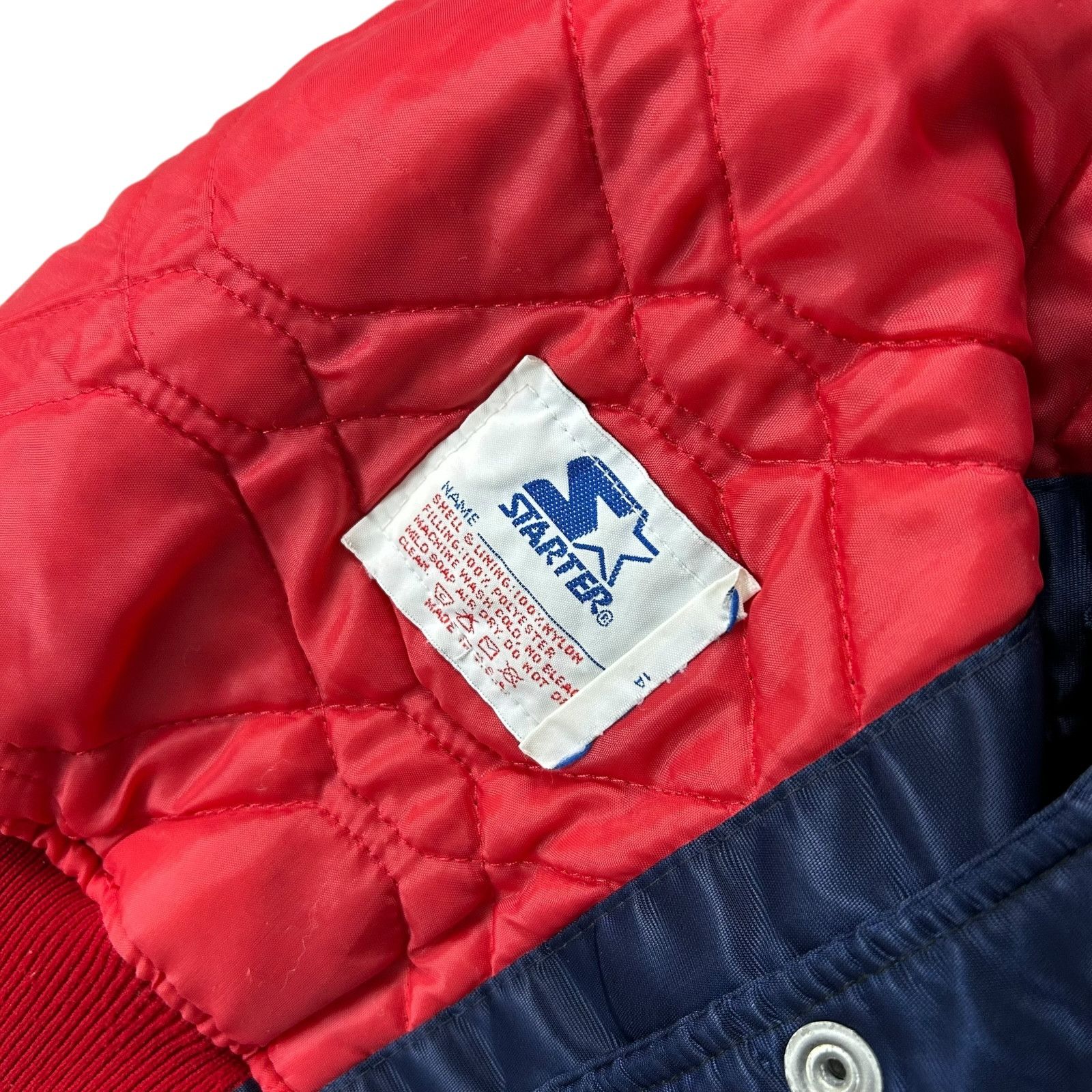 MLB VTG 90s MLB BOSTON RED SOX STARTER SATIN BOMBER JACKET Size US XL / EU 56 / 4 - 8 Thumbnail