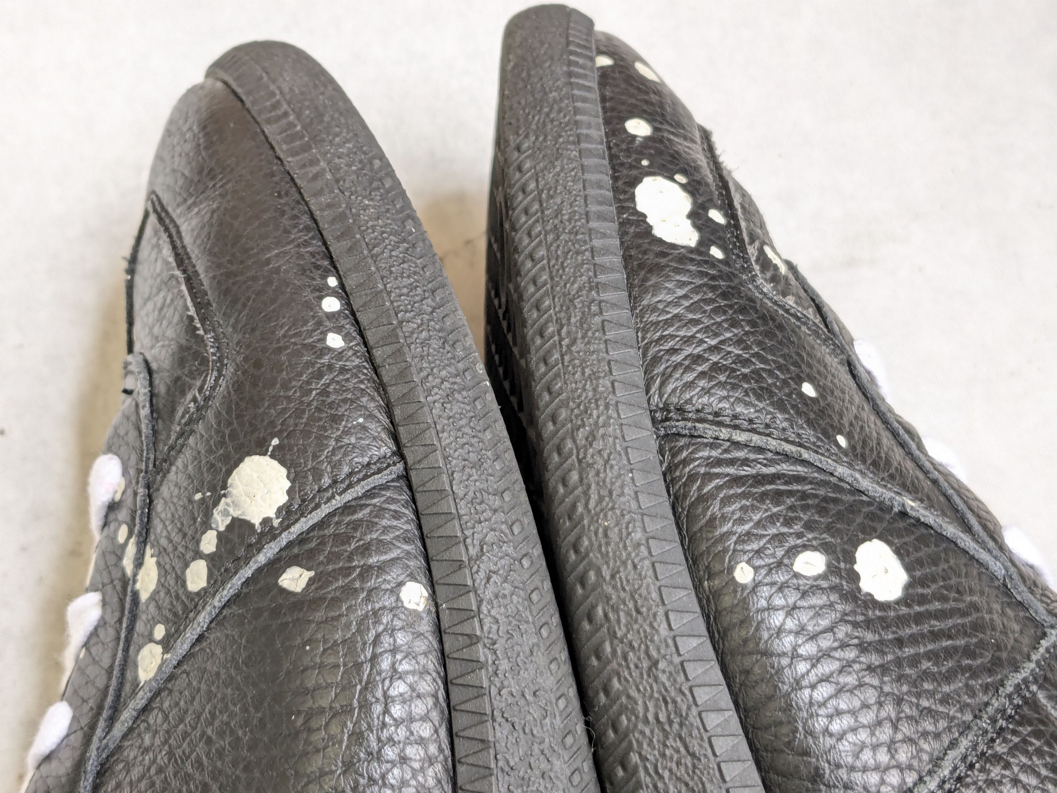 Maison Margiela Maison Margiela Replica GAT Black Paint Splatter 12 45 White Size US 12 / EU 45 - 11 Thumbnail