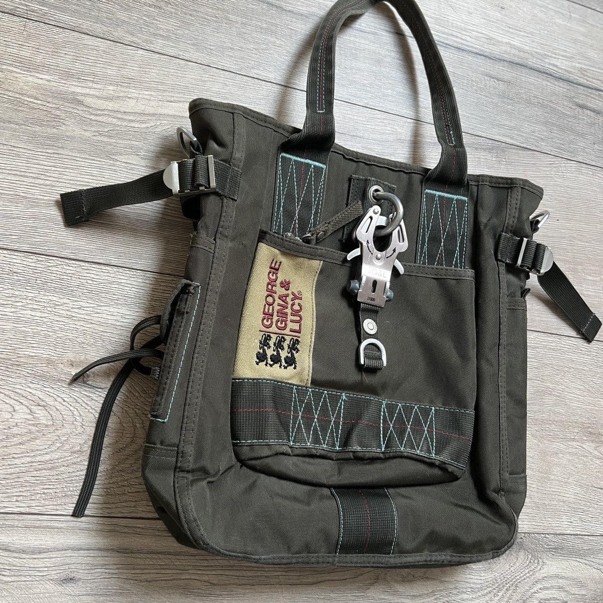 George Gina & Lucy × Japanese Brand × Vintage GG&L Little Sushi George Gina & Lucy Khaki Bag Messenger Y2K Size ONE SIZE - 3 Thumbnail