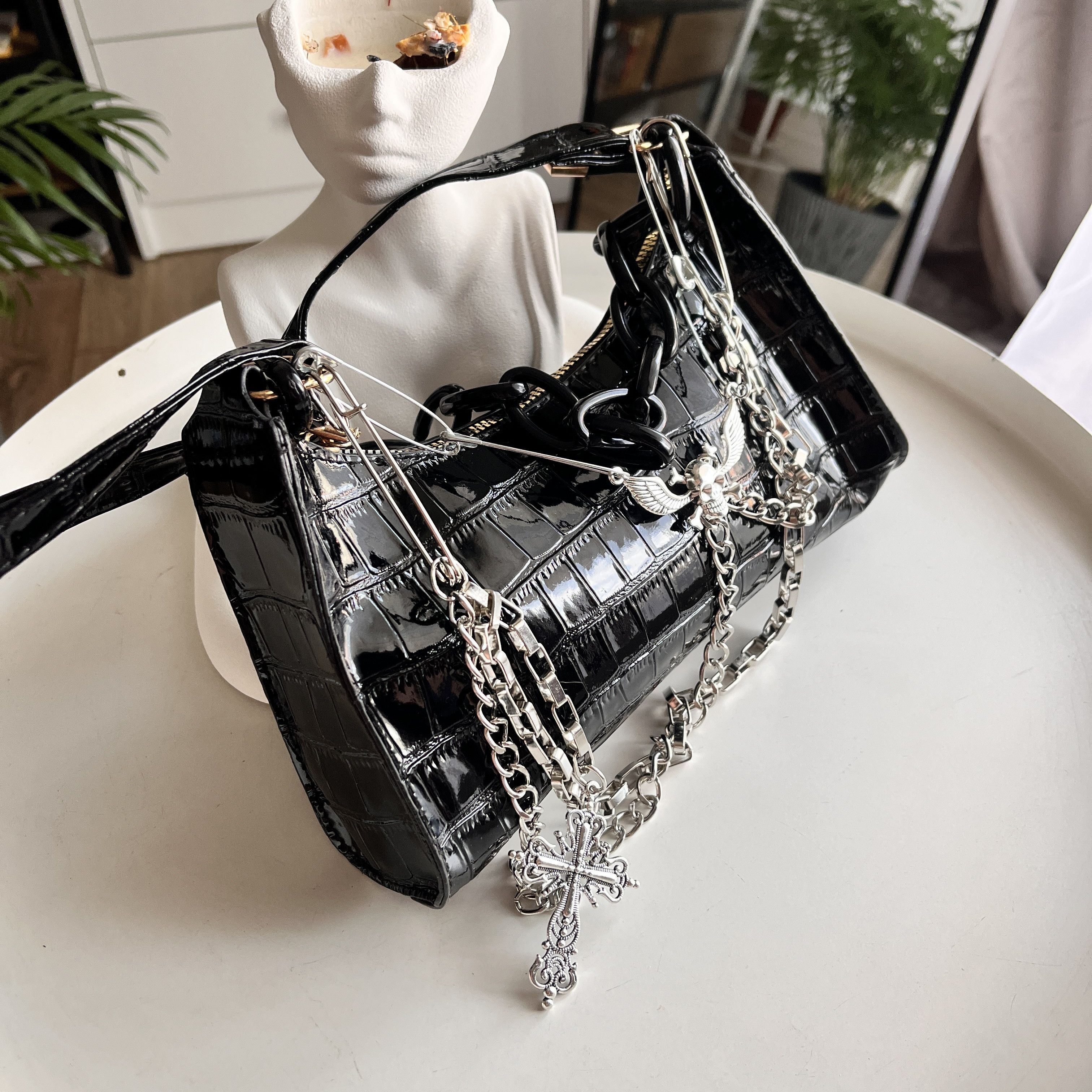 Other Punk Women Shoulder Bag Alternative Gothic Y2k Size ONE SIZE - 1 Thumbnail
