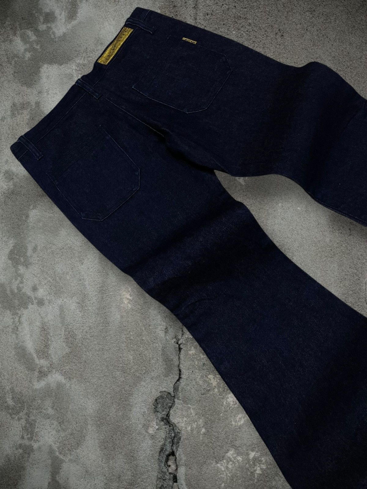 Tornado Mart Vintage Rare 1990s Japan Designer Egoist Big Flared Denim Size US 28 / EU 44 - 16 Thumbnail