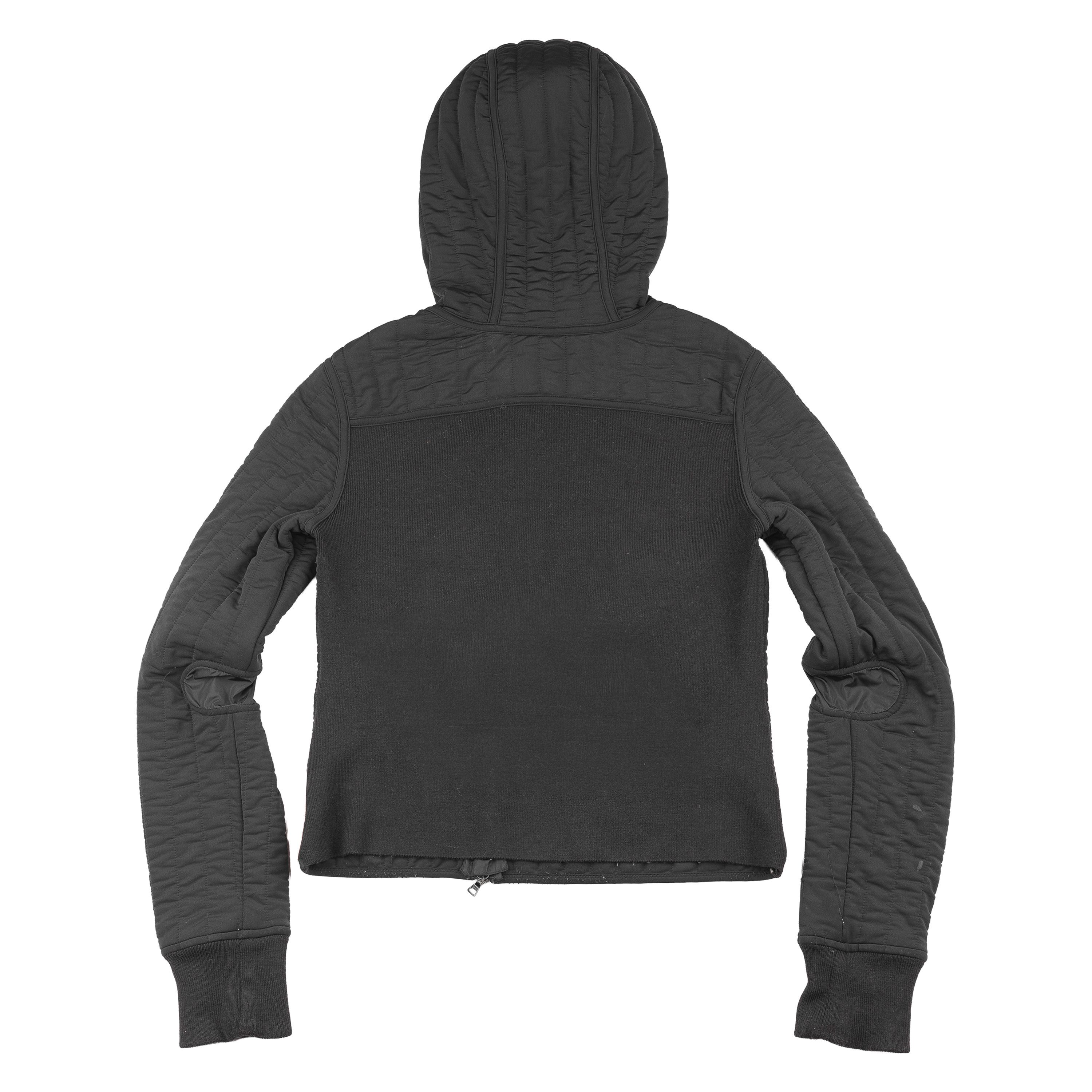 Prada Prada Sport Black Quilted Fitted Jacket with Side Zipper Size S / US 4 / IT 40 - 2 Thumbnail