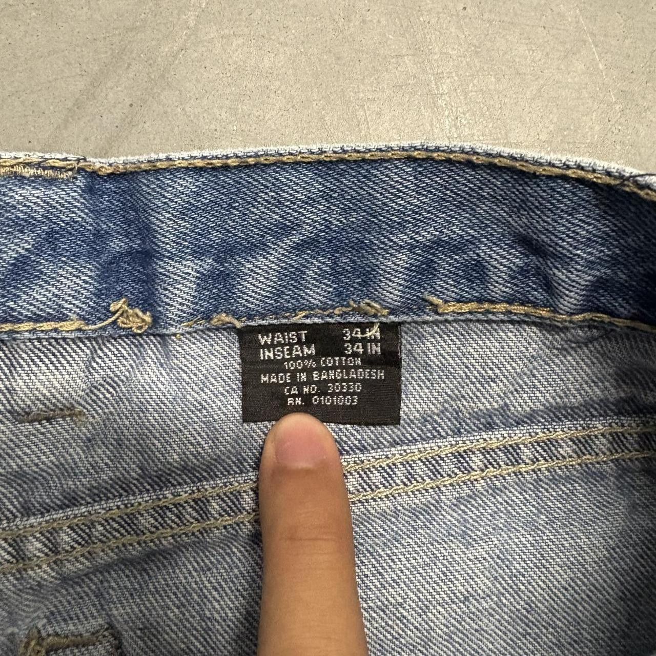 Japanese Brand × Vintage Vintage Y2K/2000s Baggy Tall Medium Wash Jaguar Denim Jeans! Size US 34 / EU 50 - 6 Thumbnail