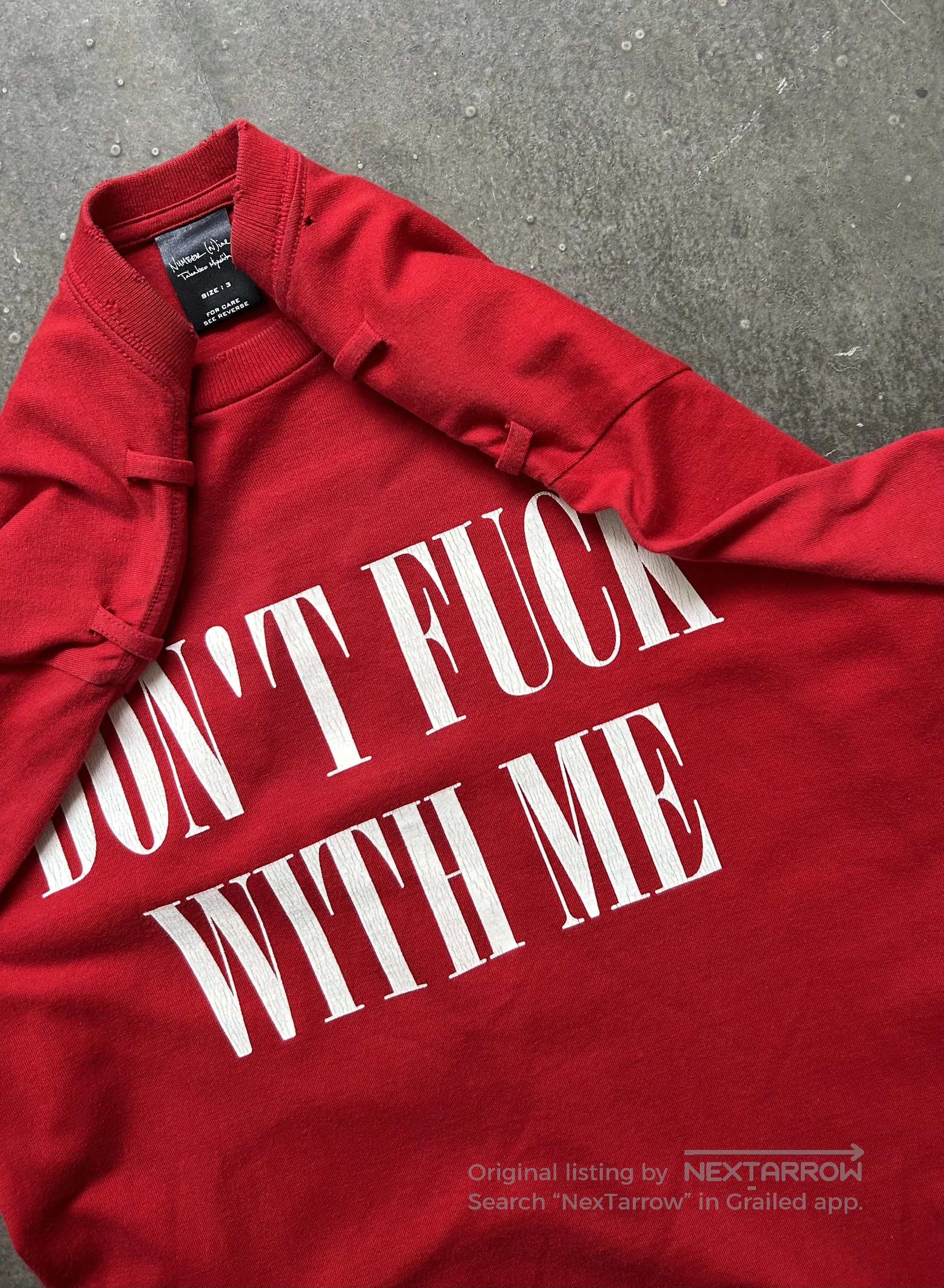 DEN IM by SIKI IM Number (N)ine 06ss Slogan Tee. Size US L / EU 52-54 / 3 - 4 Thumbnail