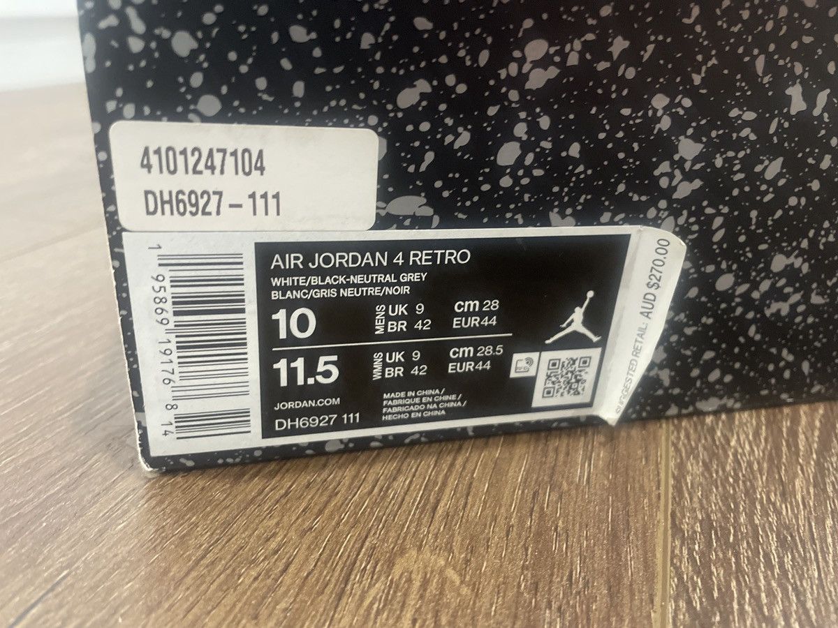 Nike Air Jordan 4’s Military Black Size 10 - Gently Used Size US 10 / EU 43 - 3 Thumbnail