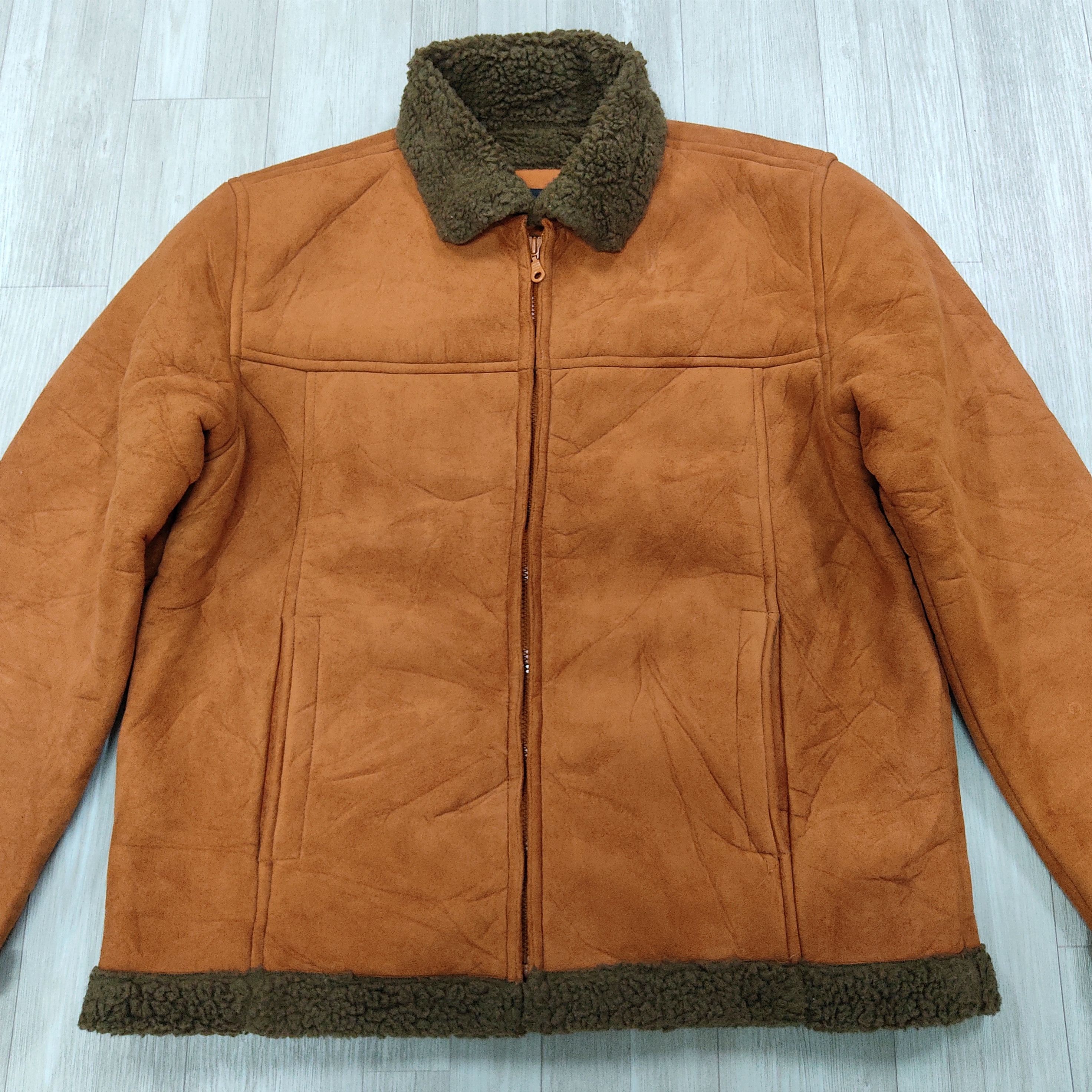 20471120 × Japanese Brand NOTA BANE Faux Sheepskin Shearling Sherpa Jacket Size US L / EU 52-54 / 3 - 4 Thumbnail