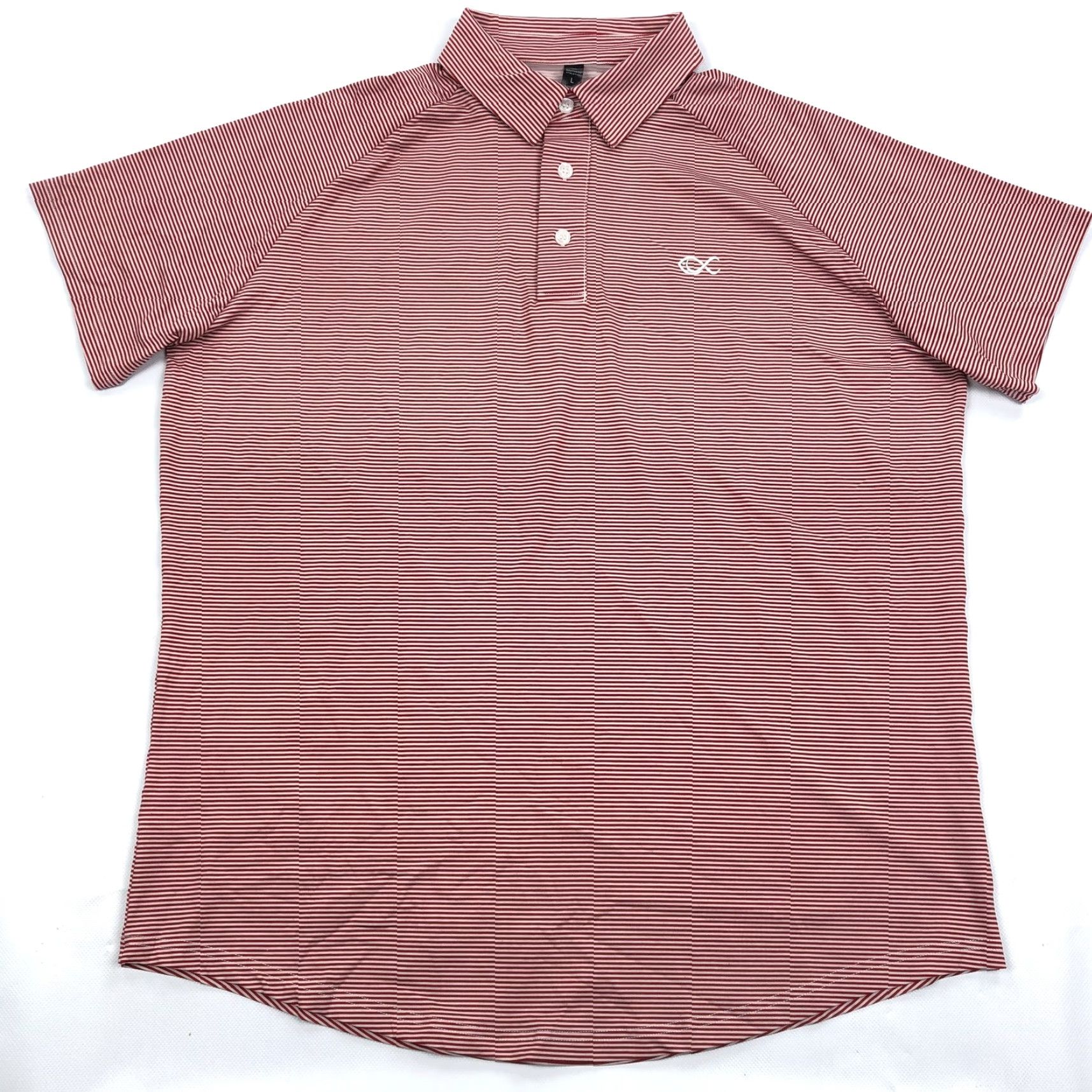 Vintage Southern Athletica Polo Shirt Striped Golf Shirt Men L Red White Performance Polo Shirt Size US L / EU 52-54 / 3 - 2 Thumbnail
