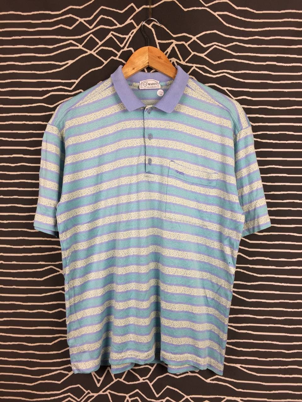 Vintage Vtg 90s Maris Made In Italy Mako Cotton Striped Polo Shirt Size US L / EU 52-54 / 3 - 1 Thumbnail