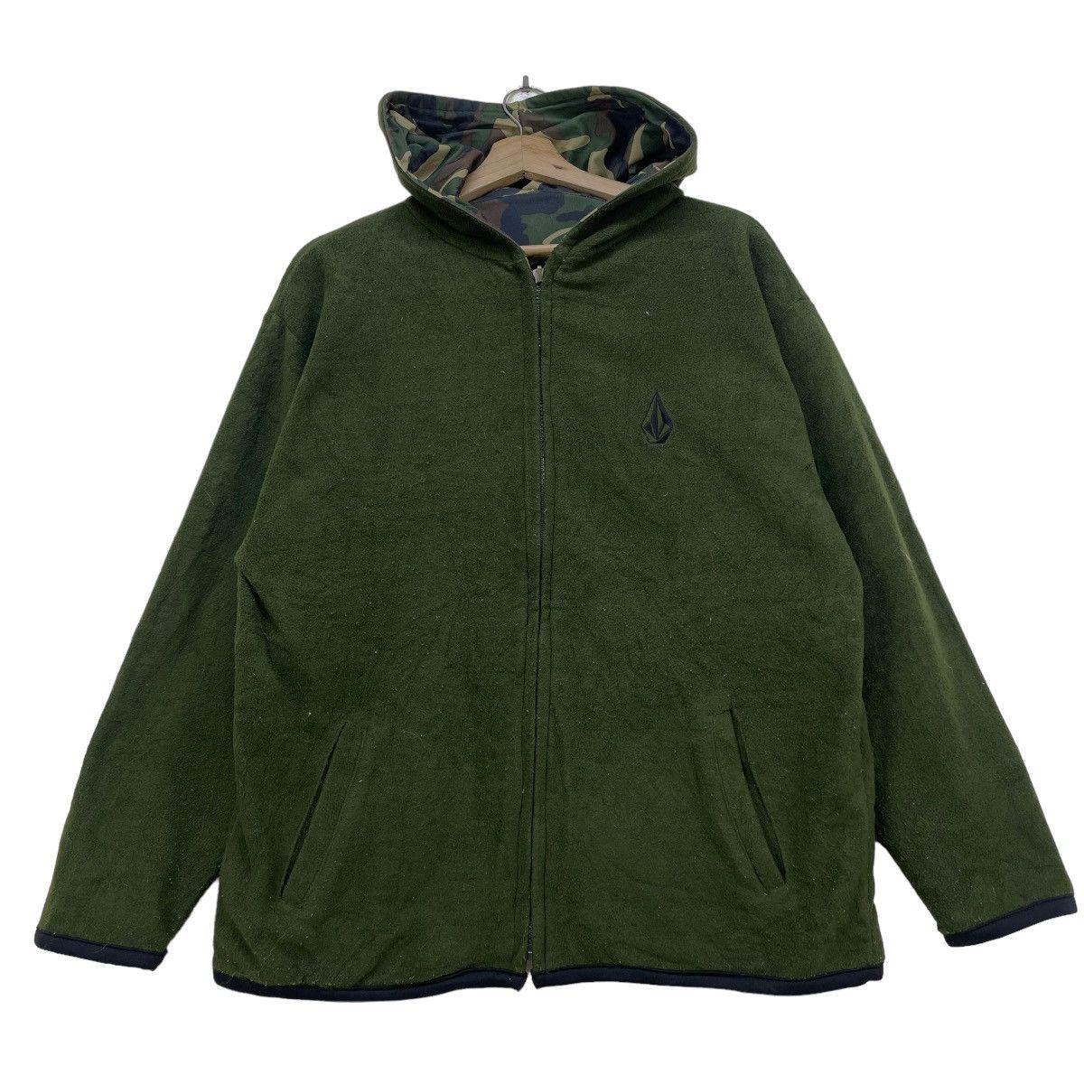 Volcom 💥Awesome Volcom Reversible Camo Hoody Jacket Size US M / EU 48-50 / 2 - 3 Thumbnail