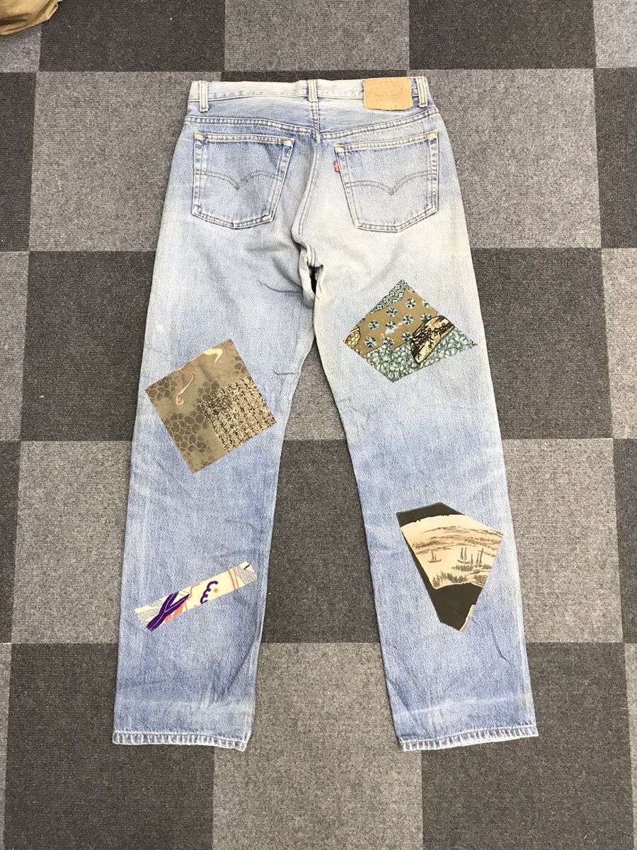 Levi's VL207 Vintage Levis 501xx Medium Wash Custom Jeans Size US 30 / EU 46 - 9 Thumbnail