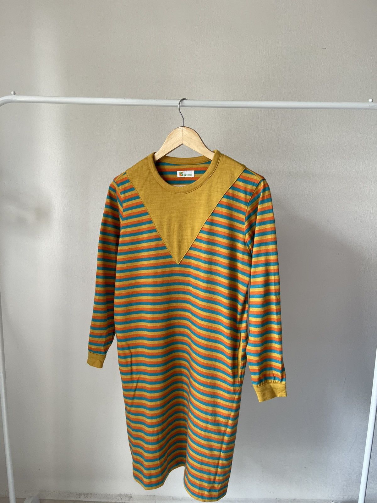 Issey Miyake × Pleats Please Issey Miyake 70s Issey Miyake Stripe Dress Size M / US 6-8 / IT 42-44 - 4 Thumbnail
