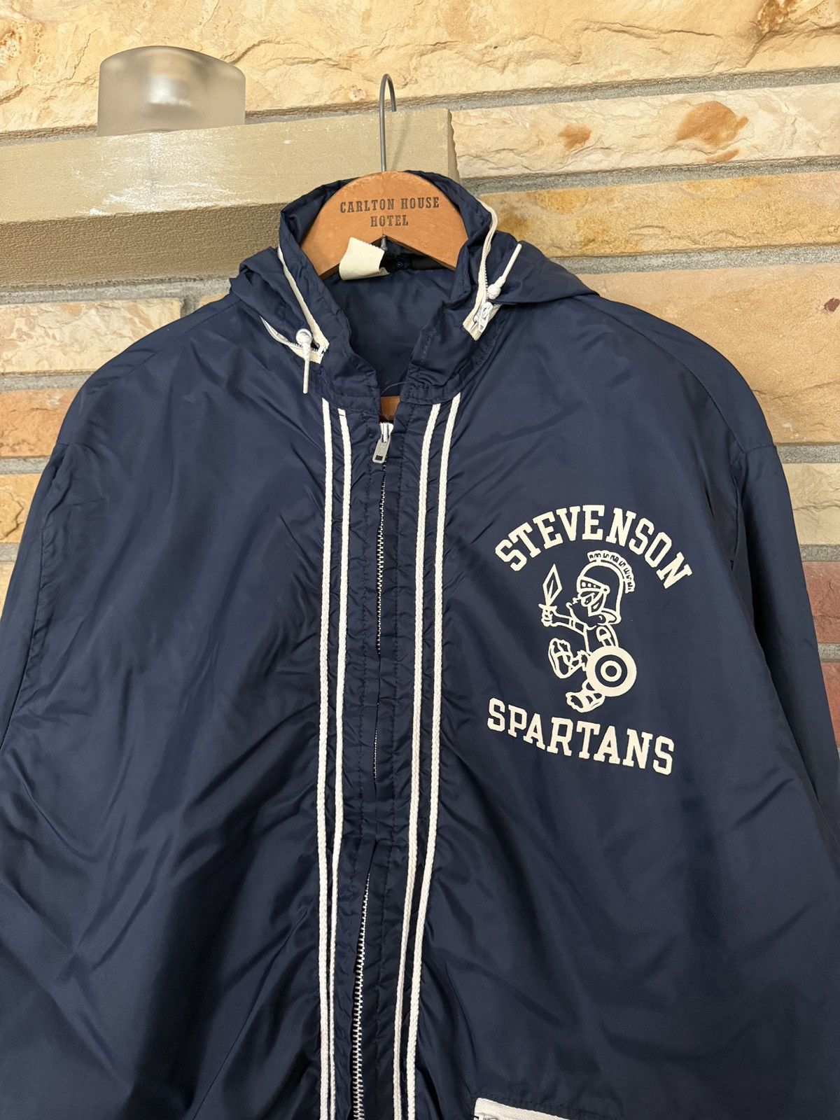 Champion Vintage 60s Livonia Stevenson Spartans Windbreaker Jacket Size US M / EU 48-50 / 2 - 6 Thumbnail