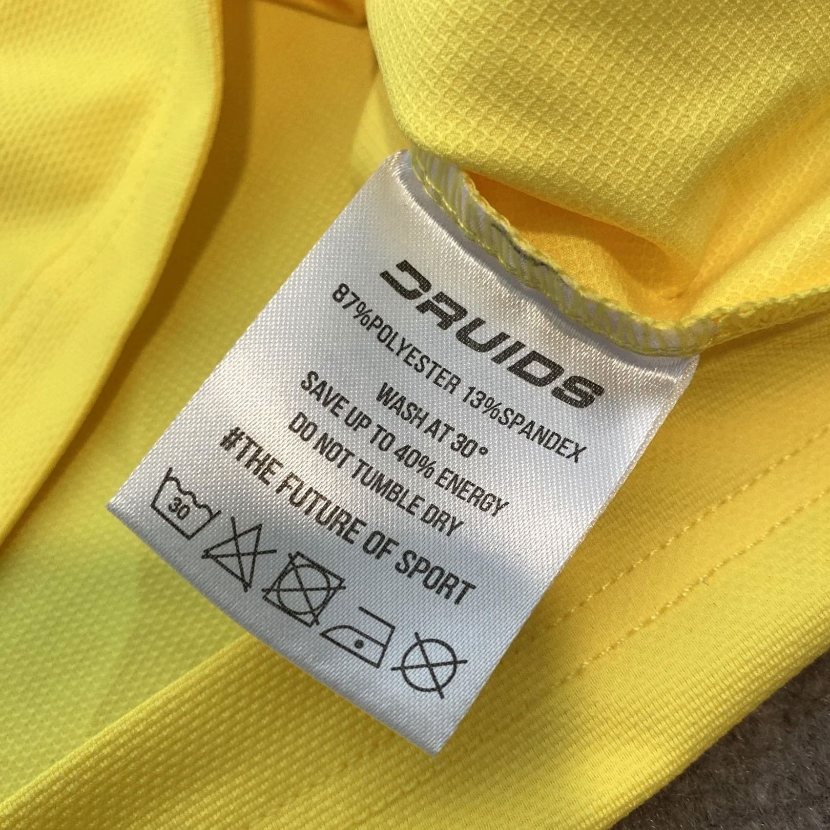 Vintage Druids Polo Shirt Mens XL Performance Golf Stretch Lightweight Top Yellow Size US XL / EU 56 / 4 - 5 Thumbnail