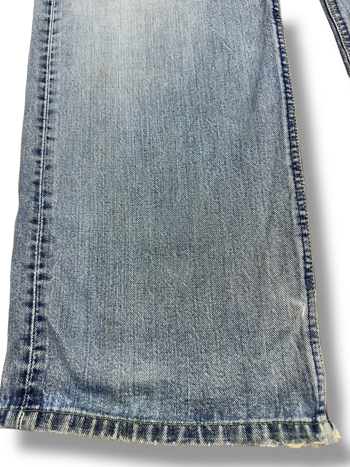 Vintage Lee Distressed Jeans Baggy Loose Style Faded Wash
