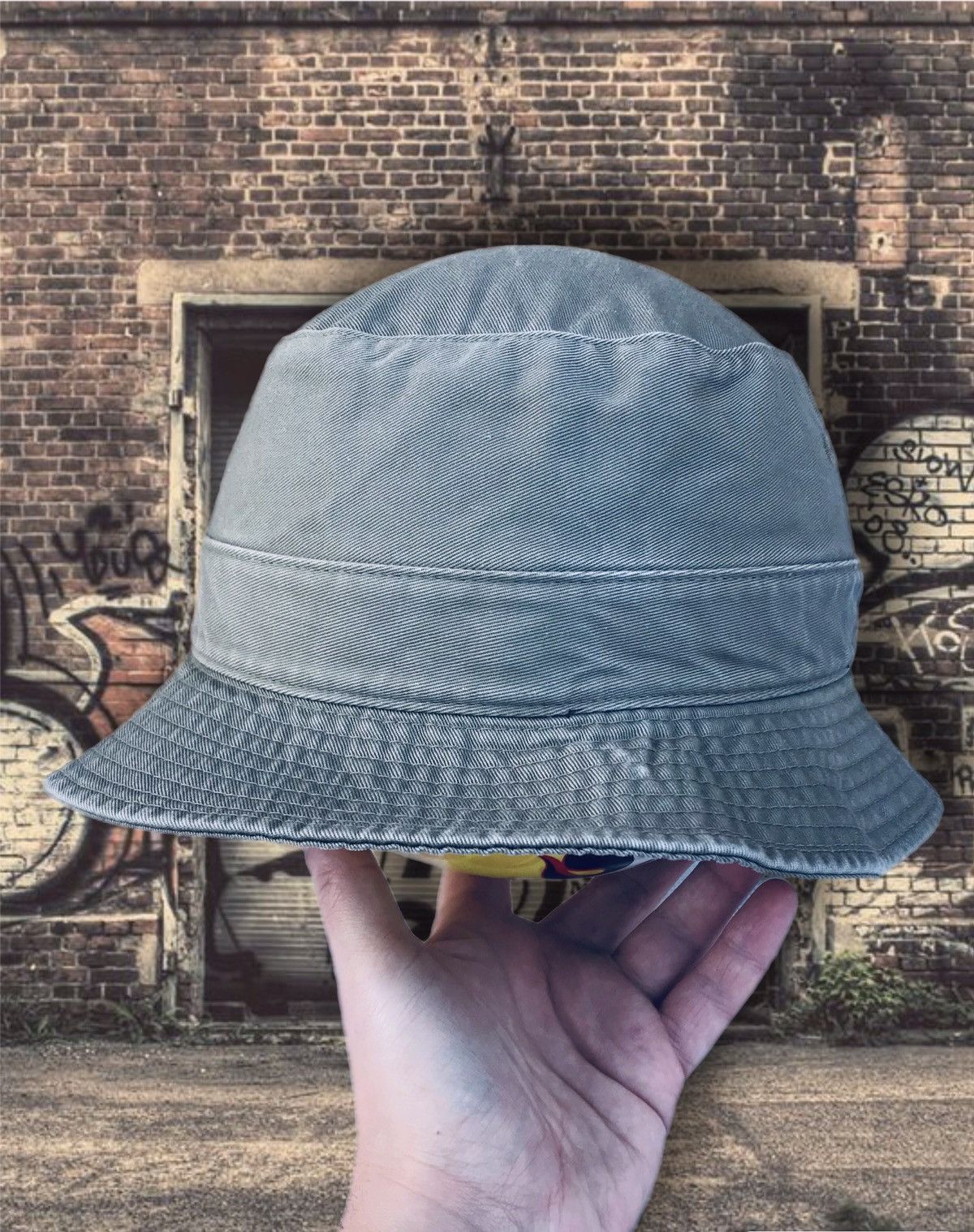 Nike Vintage 90s Y2K Nike Bucket Hat Panama Size M/L Khaki Green Size ONE SIZE - 3 Thumbnail