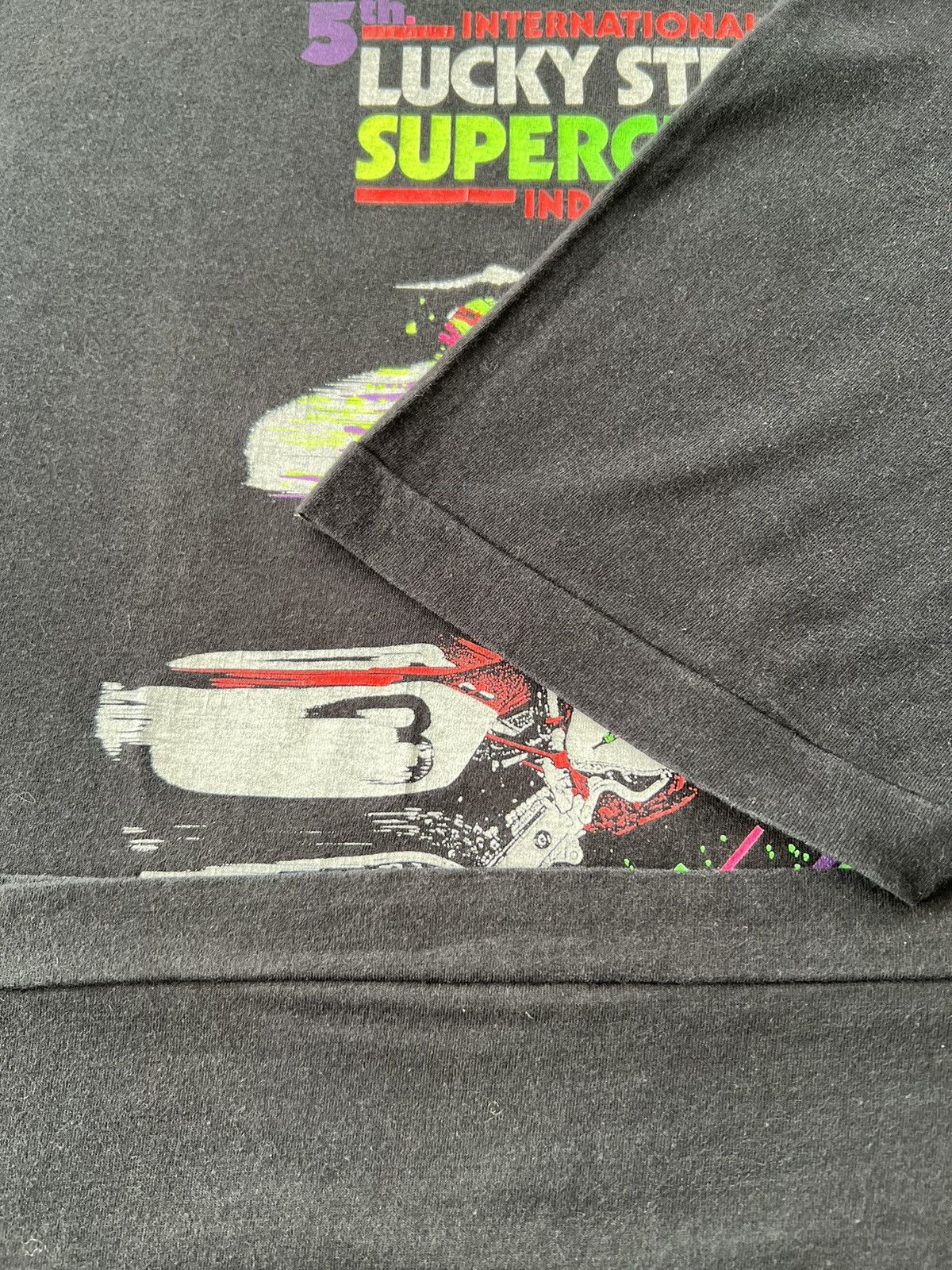 Vintage Vintage 90s Supercross Lucky Strike Honda Team Elf T-shirt Size US XL / EU 56 / 4 - 8 Thumbnail