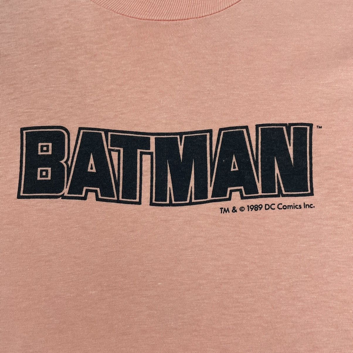 DC Comics Vintage 80’s Hanes Batman Spellout Longsleeve T-shirt Size US L / EU 52-54 / 3 - 6 Thumbnail
