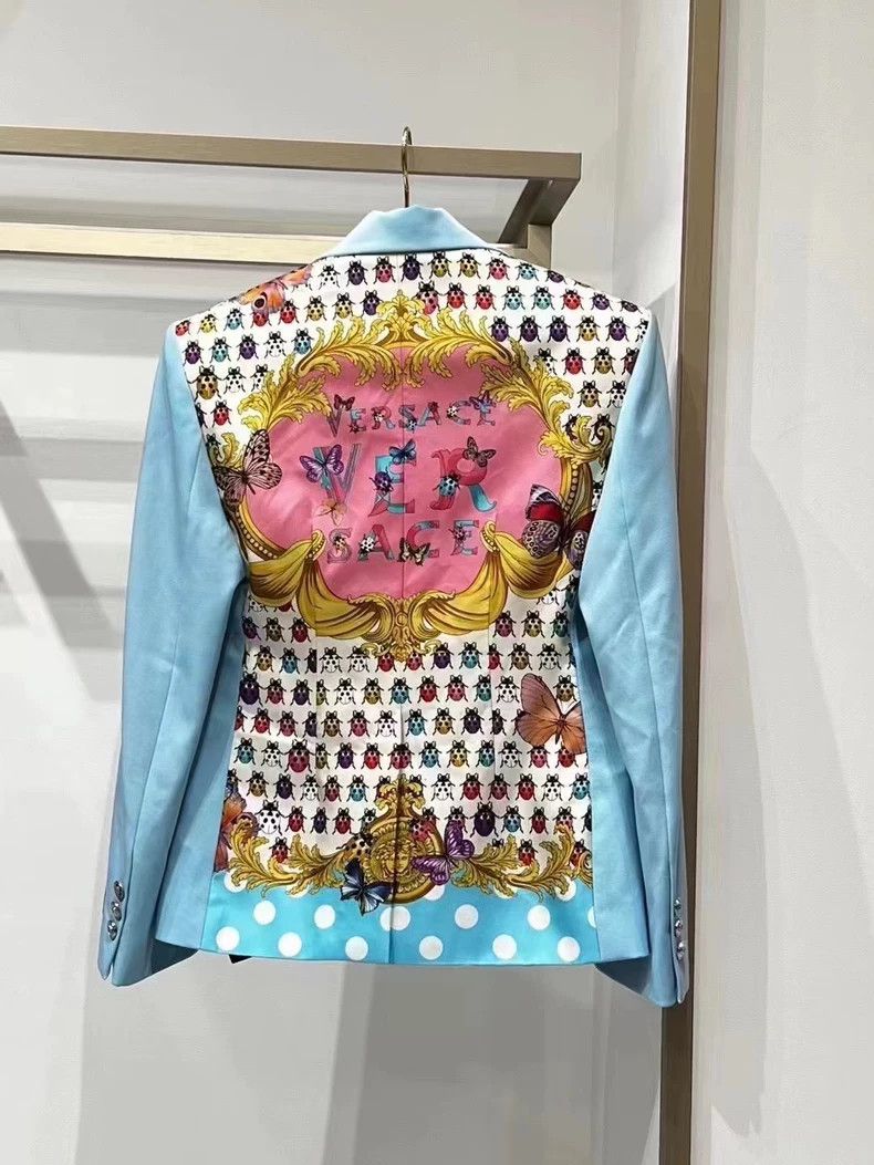 Versace Versace Wool and silk blend blazer Size S / US 4 / IT 40 - 2 Thumbnail