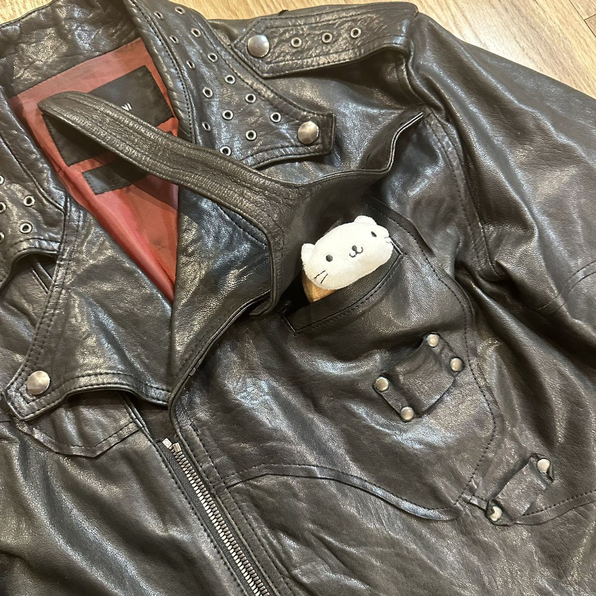 Yasuyuki Ishii Yasuyuki ishii leather jacket (L) Size US L / EU 52-54 / 3 - 4 Thumbnail