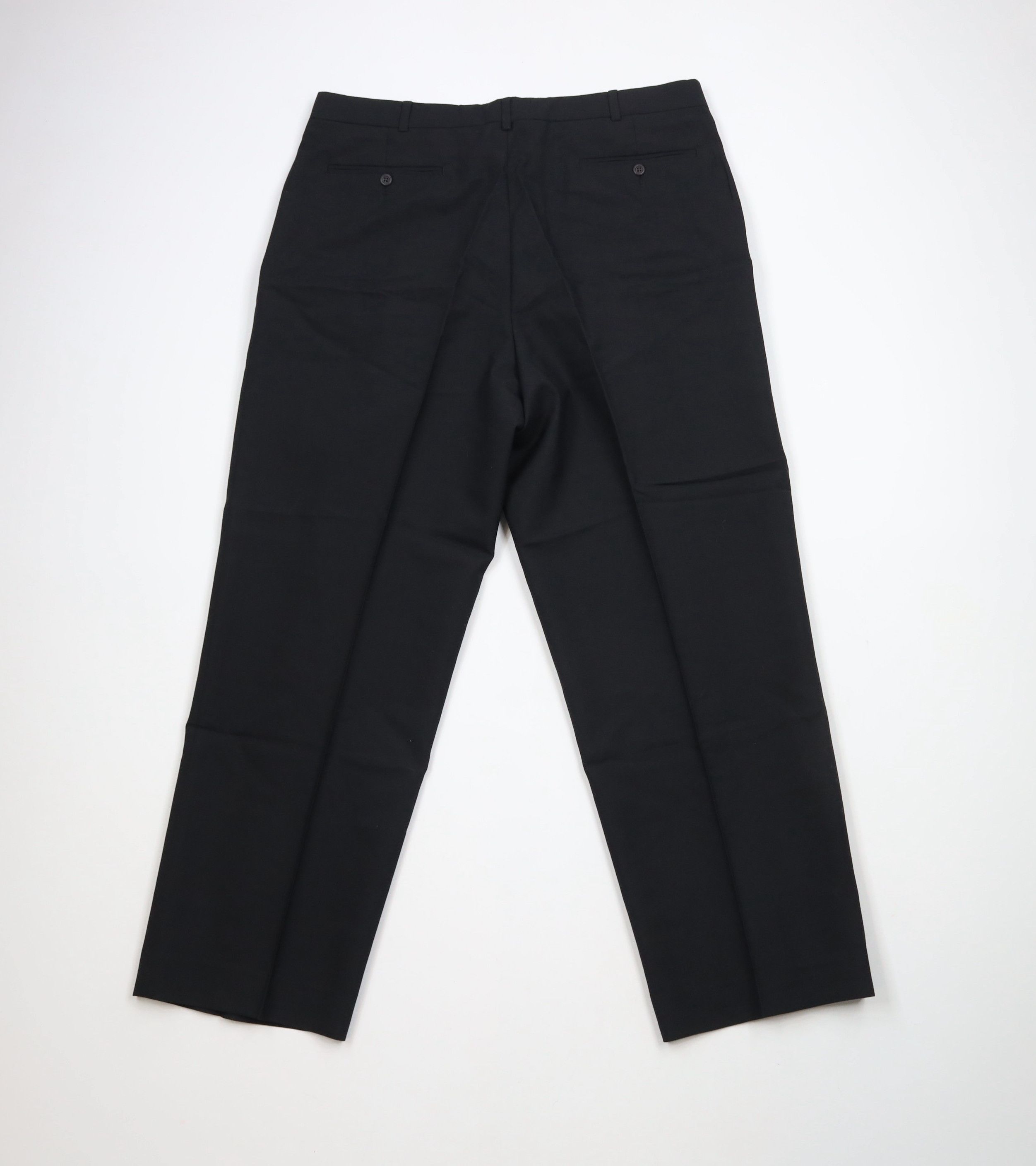 Lands' End × Vintage Vintage 90s Lands End Wool Wide Leg Chino Pants Black USA Size US 38 / EU 54 - 8 Thumbnail