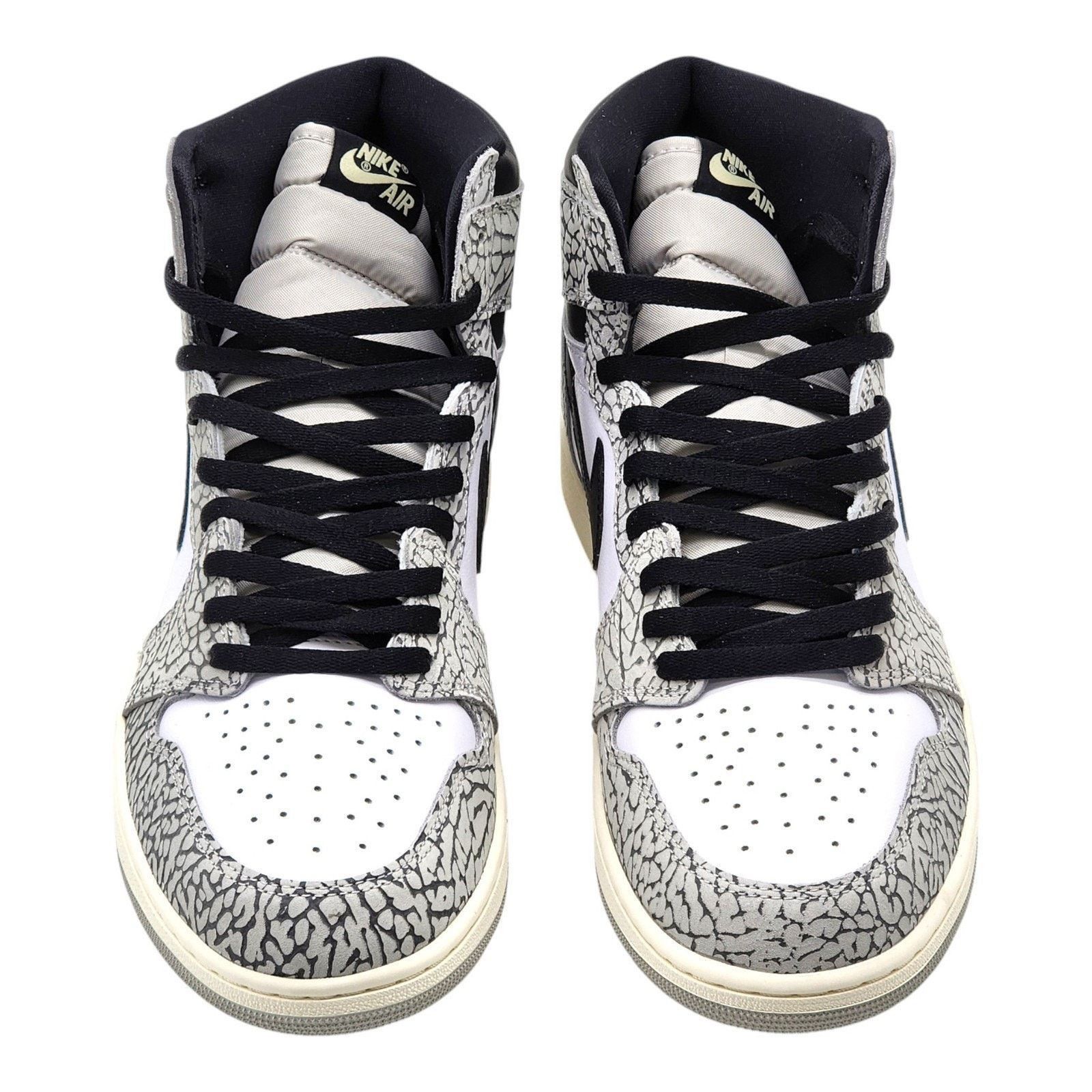 Nike Air Jordan 1 Retro High Top White Cement Elephant Print DZ5485-052 Size 9.5 Air Jordan 1 High OG “White Cement” DZ5485-052 Tech Grey  main image 3