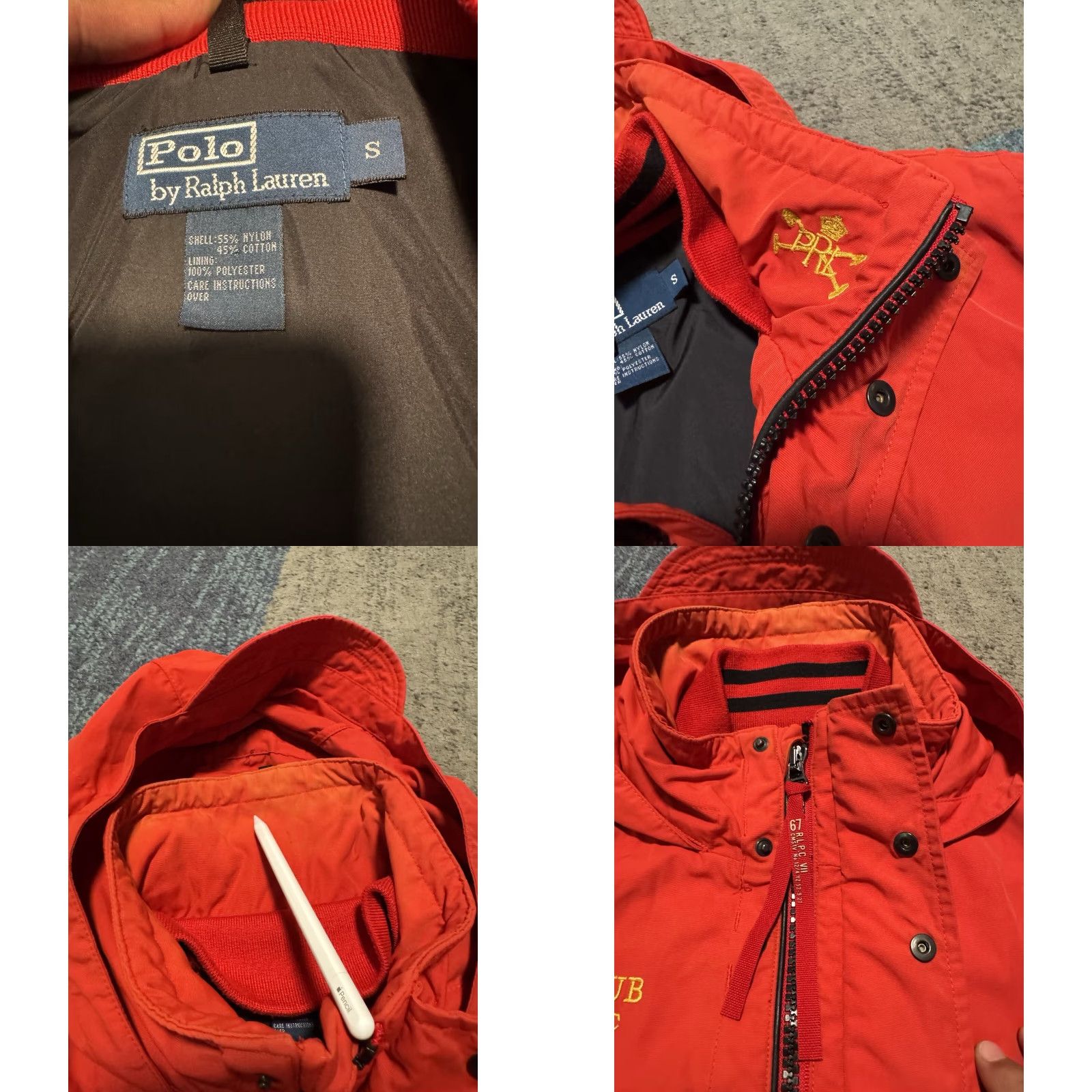 Polo Ralph Lauren VINTAGE Polo Ralph Lauren Club Mercer Challenge Cup mens Red Jacket Small Size US S / EU 44-46 / 1 - 11 Thumbnail