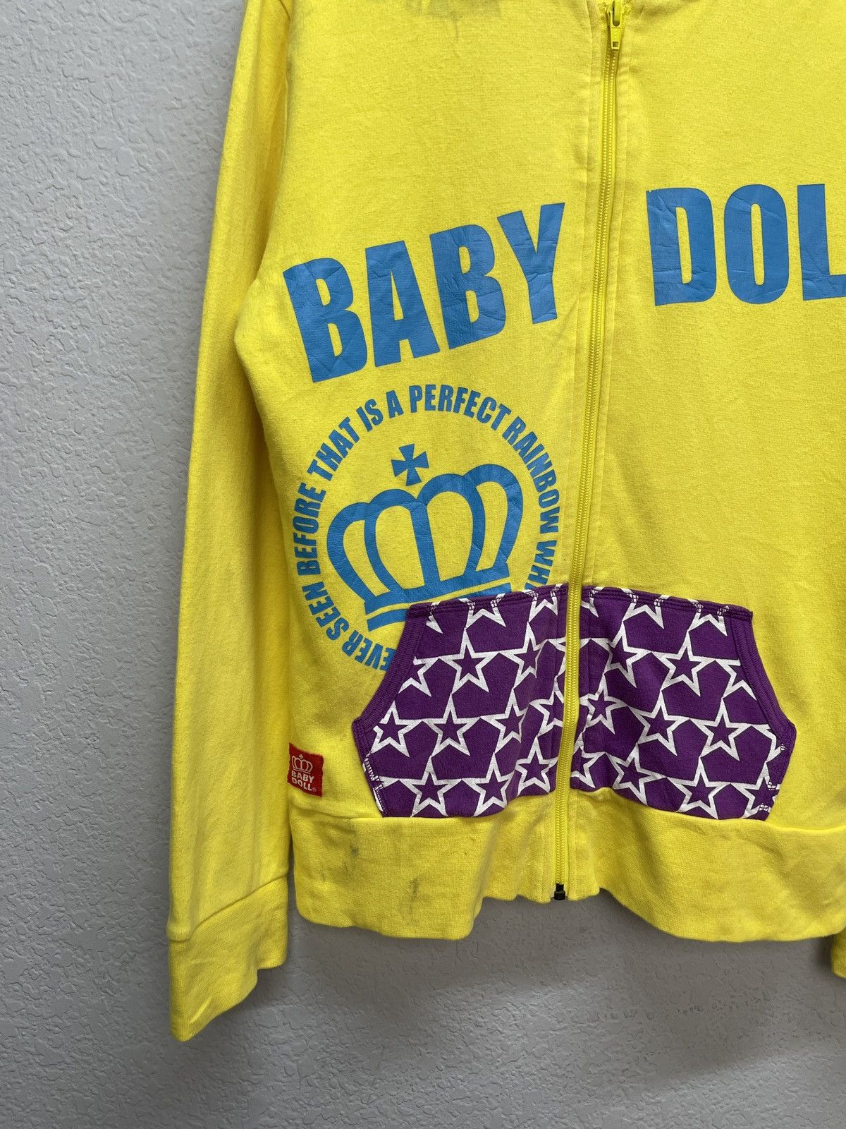 Japanese Brand Vintage Y2K Baby Doll Japanese Style Zip Hoodie Wiwiene Size US M / EU 48-50 / 2 - 4 Thumbnail