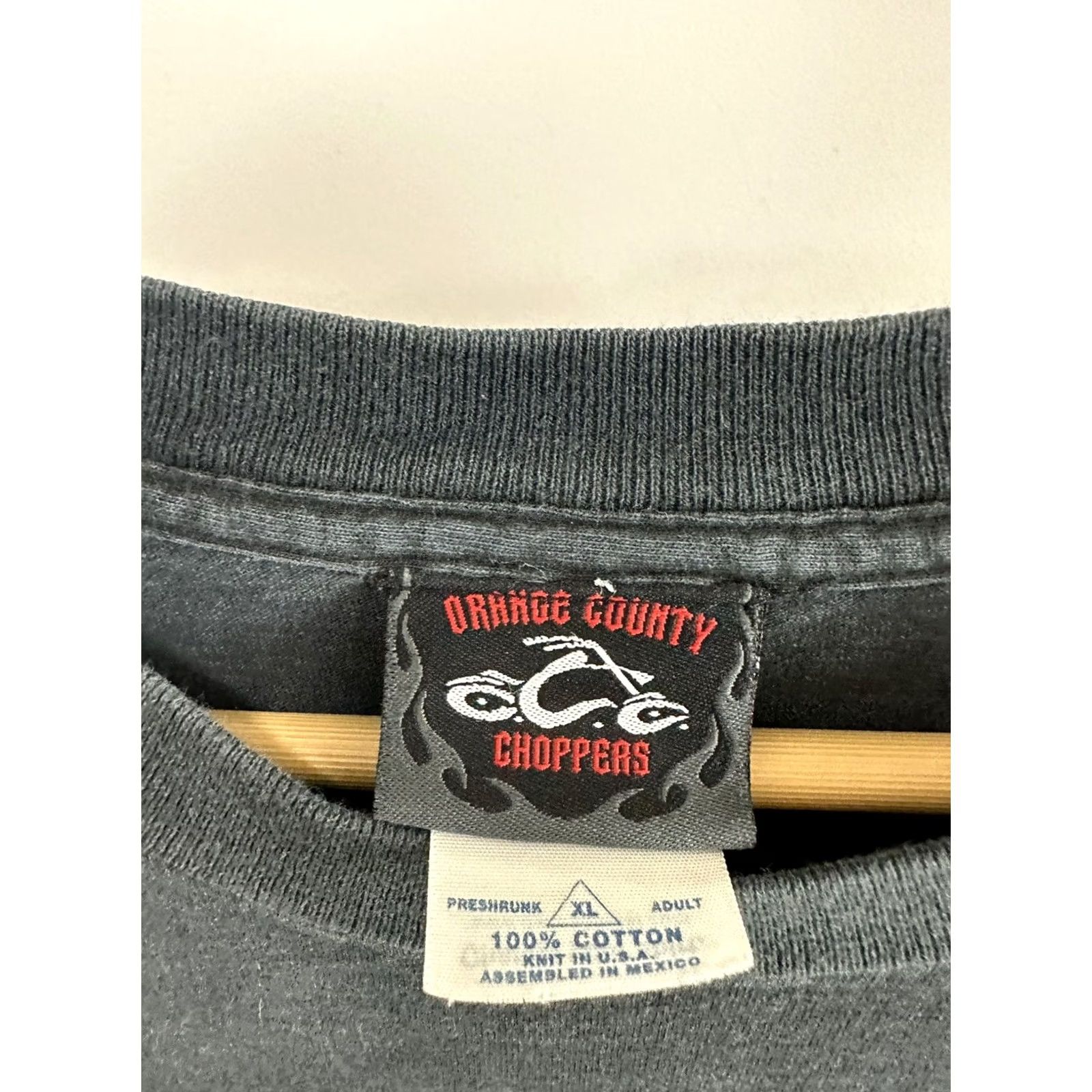 Vintage VTG Orange County Choppers OCC Fire Flame Faded Black Biker T-Shirt XL Size Men Shirt Size US XL / EU 56 / 4 - 3 Thumbnail