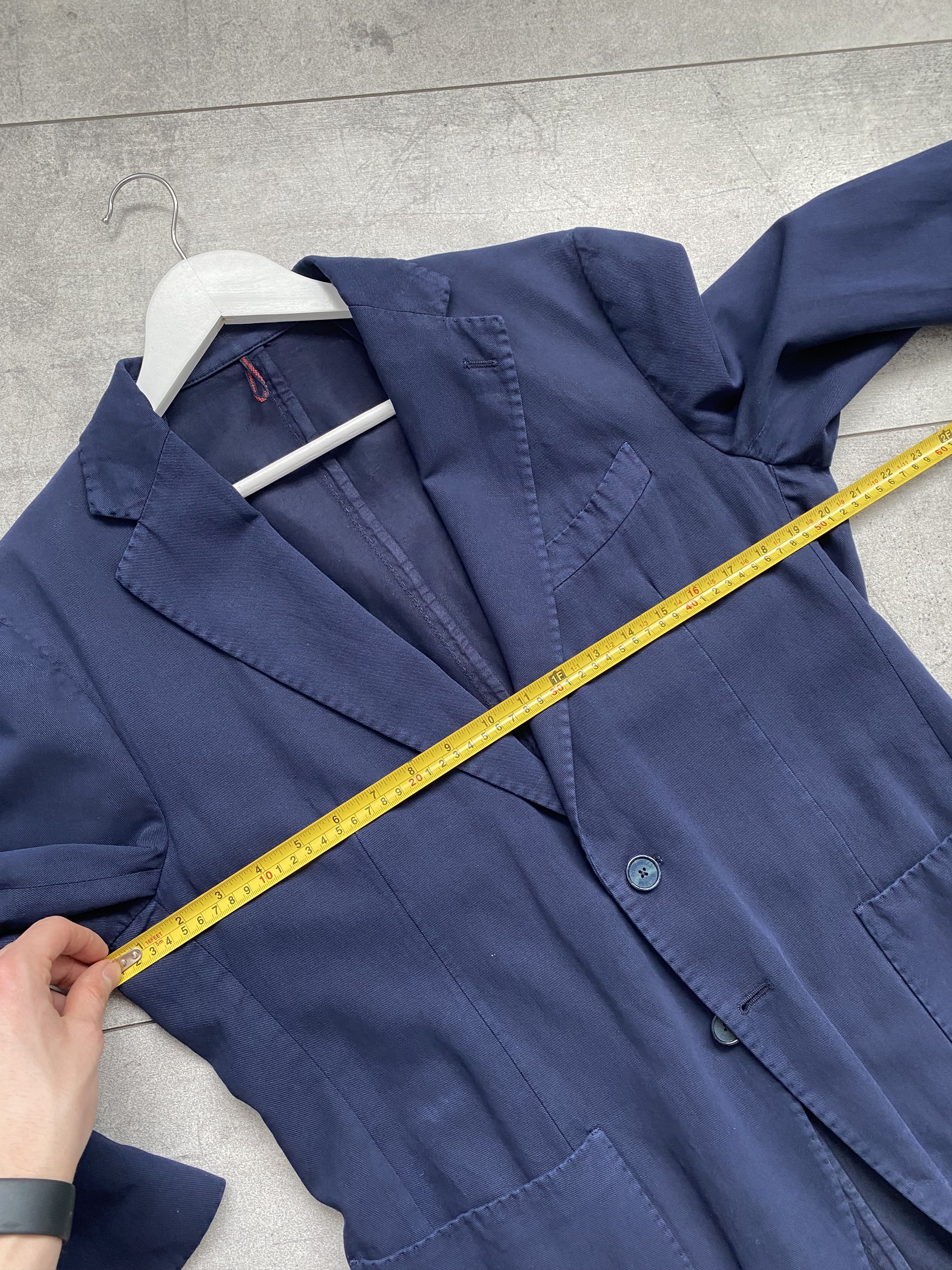 Other Santaniello Icegab Navy Cotton / Linen Jacket rrp575$ Size 50S - 16 Thumbnail