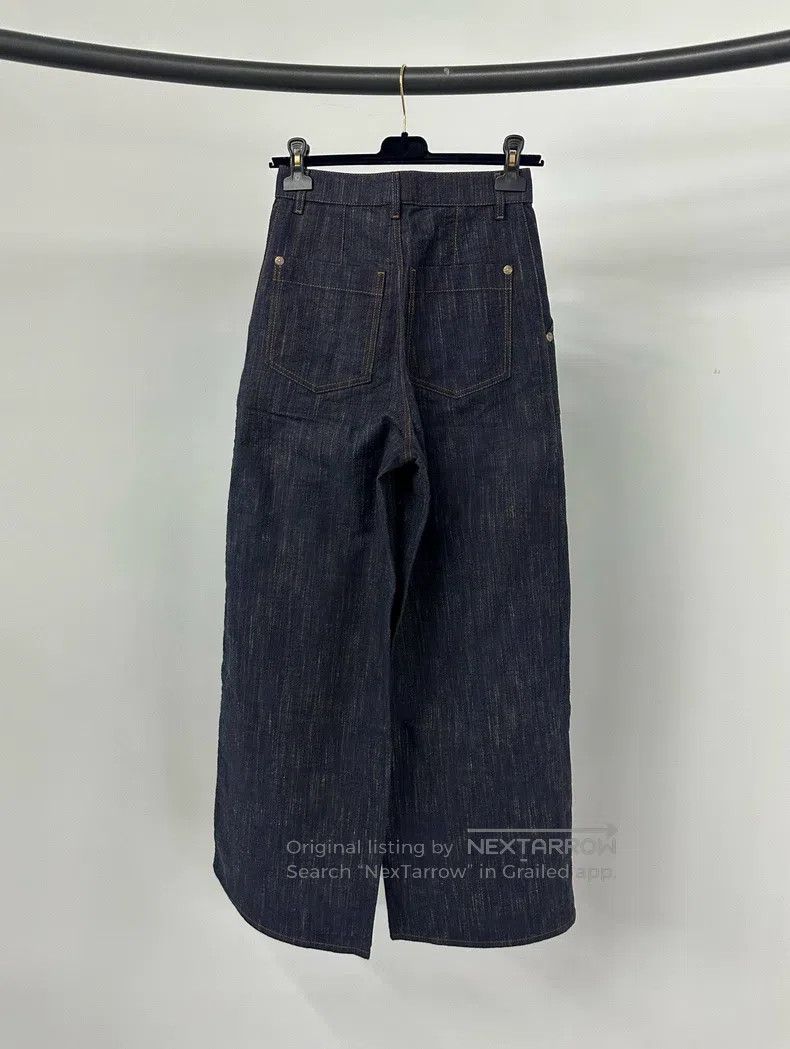 Other Chanel Dark blue denim wide-leg trousers Size 42" / US 20 - 2 Thumbnail