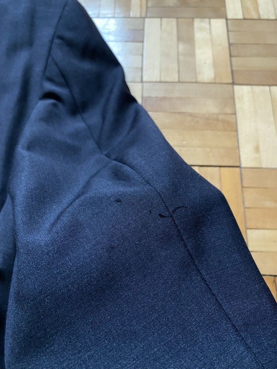 Balmain Vintage BALMAIN Black Blazer Wool Jacket Size 44R - 9 Thumbnail