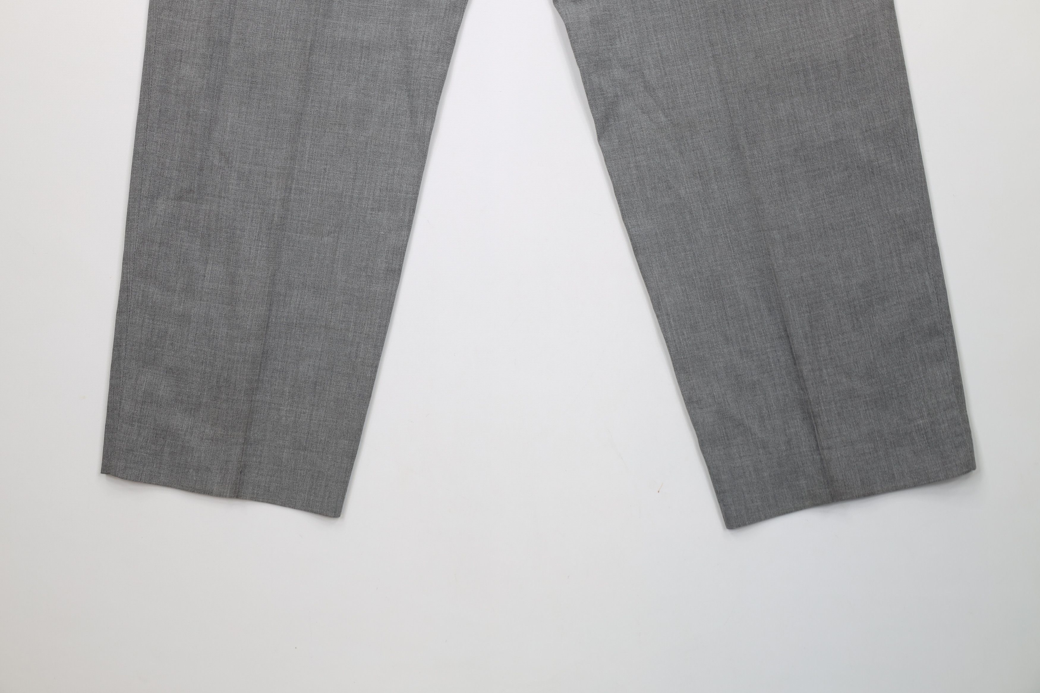 Vintage Vintage 70s Streetwear Chambray Pleated Chino Pants Gray Size US 34 / EU 50 - 13 Thumbnail