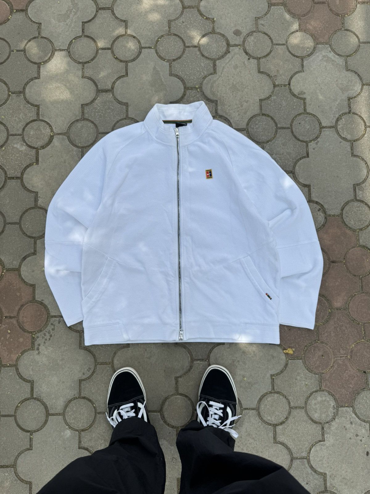 Nike × Vintage Vintage Nike Challenge Court Y2K Zip Hoodie Size US L / EU 52-54 / 3 - 1 Thumbnail