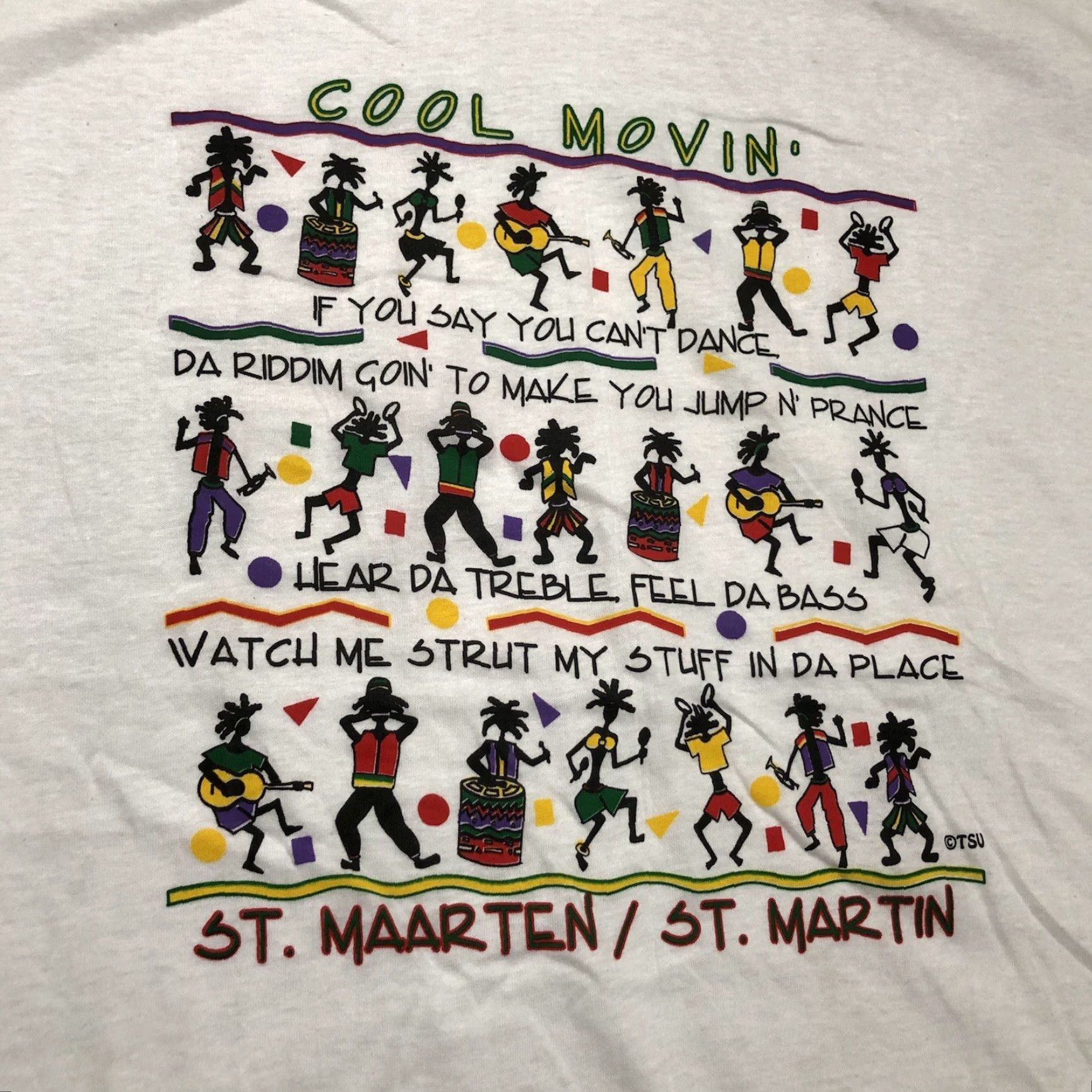 Vintage VINTAGE St Maarten St Martin CocoWalk T-Shirt 2XL White Reggae Short Sleeve Men Size US XXL / EU 58 / 5 - 2 Thumbnail