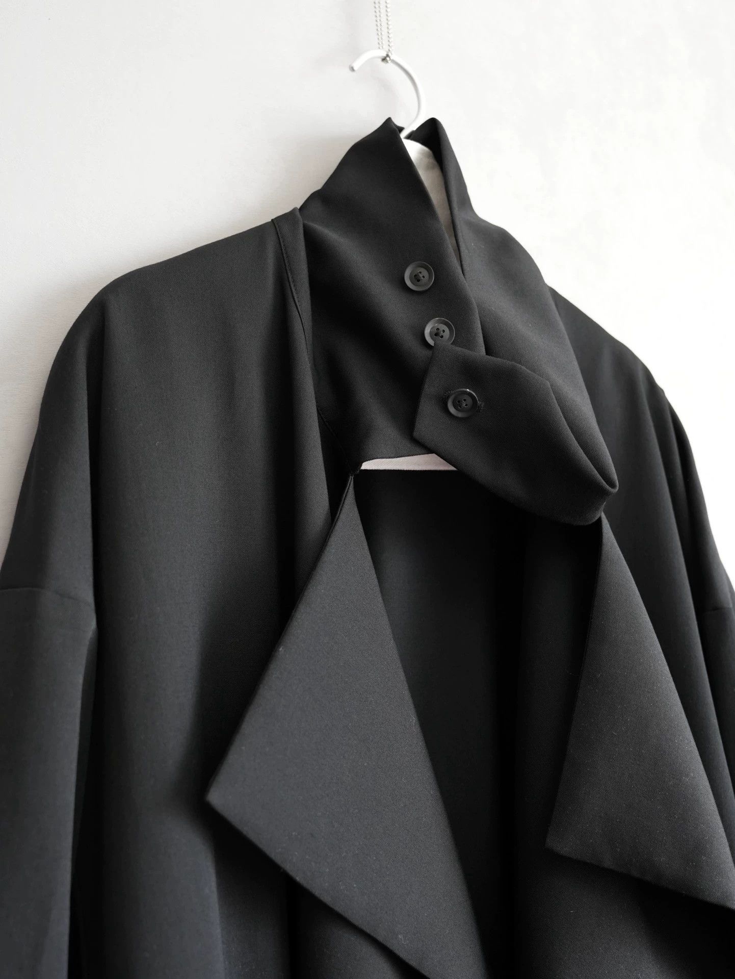 Yohji Yamamoto Yohji Yamamoto 21AW Core Pleated Wool Coat Size US L / EU 52-54 / 3 - 8 Thumbnail