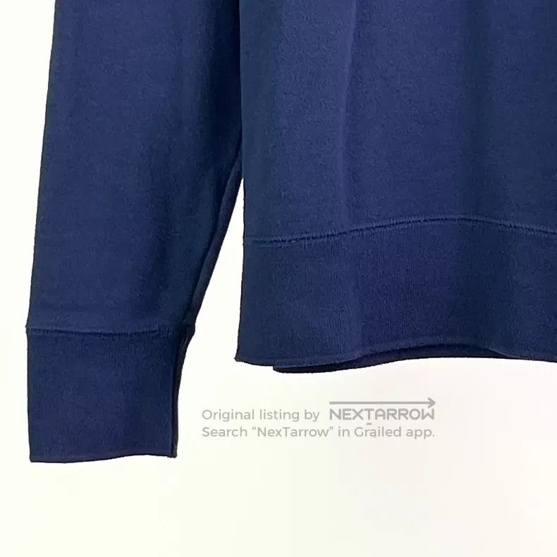 Thom Browne Thom Browne Classic Four Stripe Navy Blue Round Neck Sweat Size US L / EU 52-54 / 3 - 4 Thumbnail