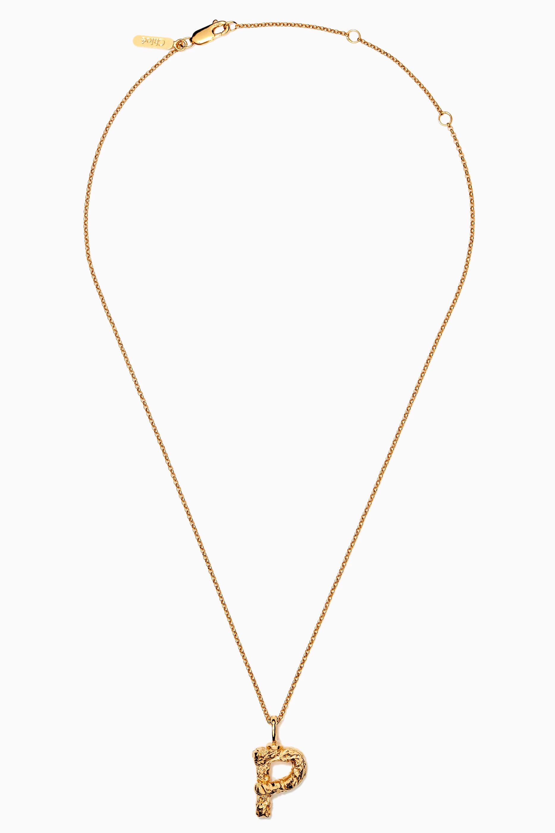 Chloe o1loc1c0425 Size: OS / Alphabet Necklace in Gold Size ONE SIZE - 3 Thumbnail
