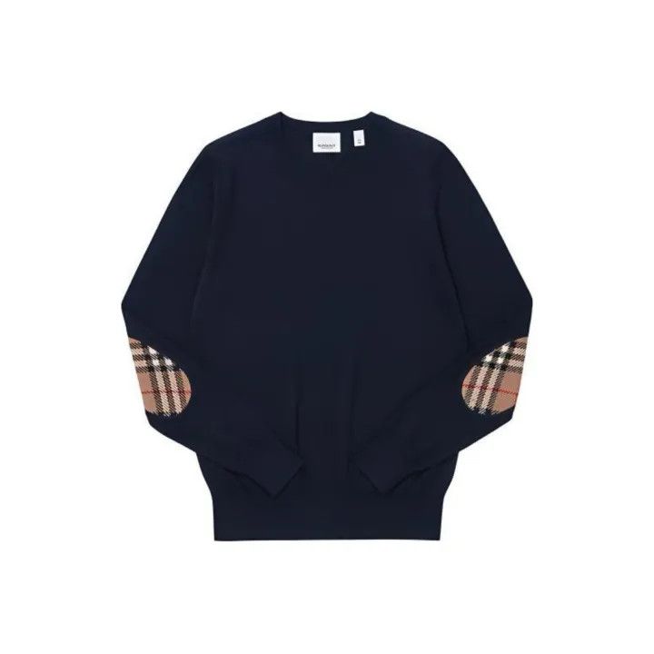 Burberry Color-Block Knit Long Sleeve Sweater 0079